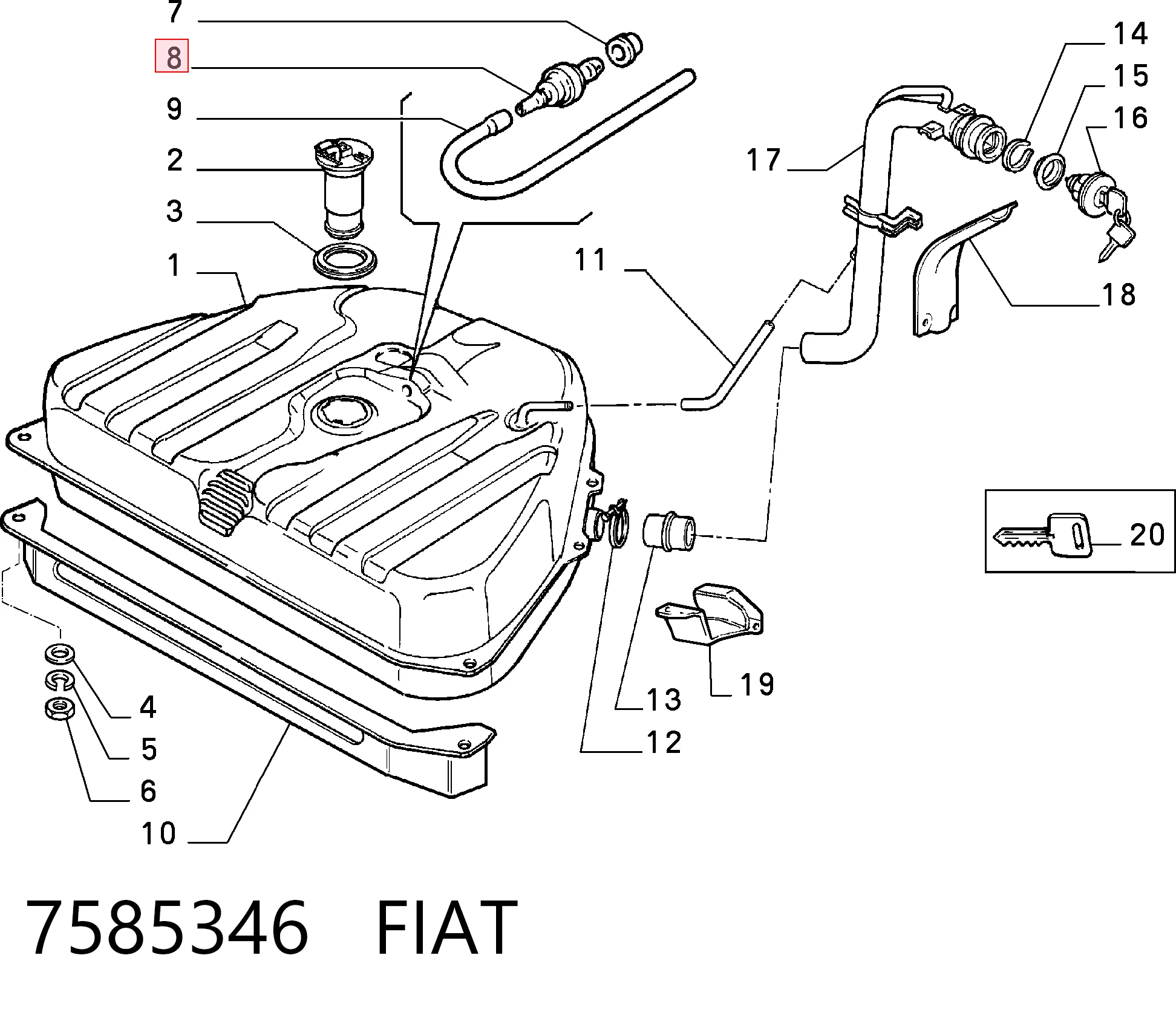 7585346 Fiat/Alfa/Lancia