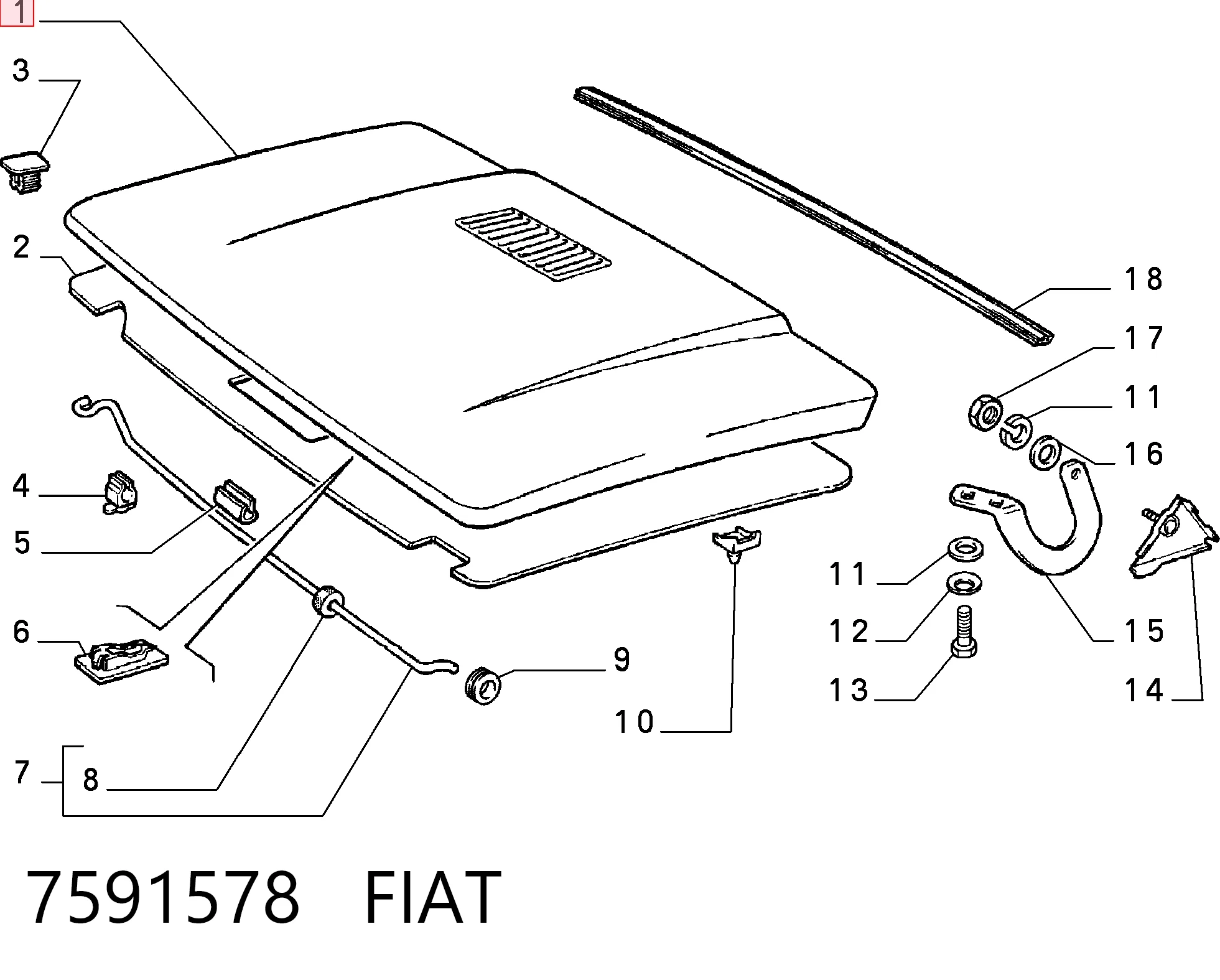 Capota para Fiat Panda I 141A