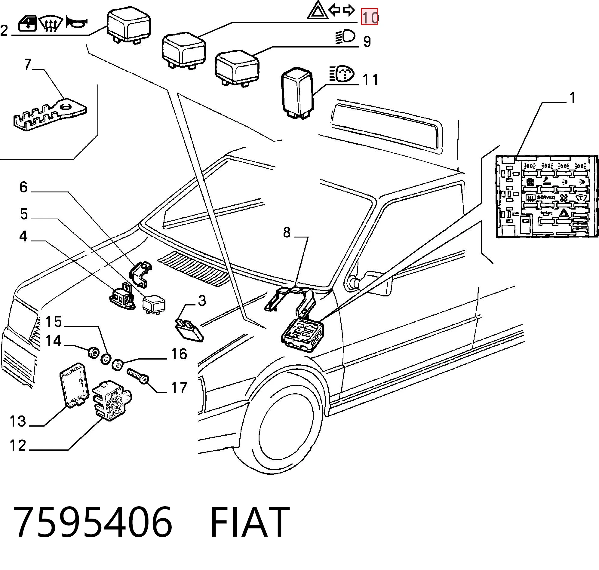 Relê de pisca-pisca 015010830 Nissan/Infiniti