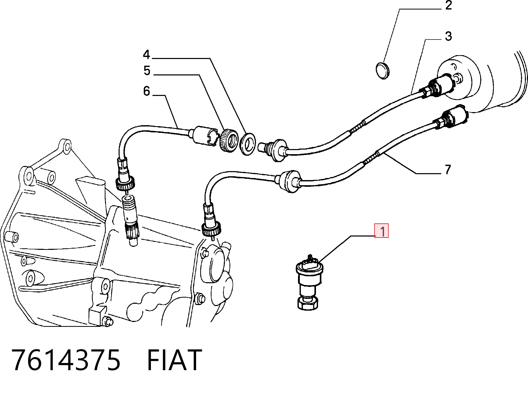 Sensor de velocidade Fiat Brava hatchback (182) (1995 - 2001) 