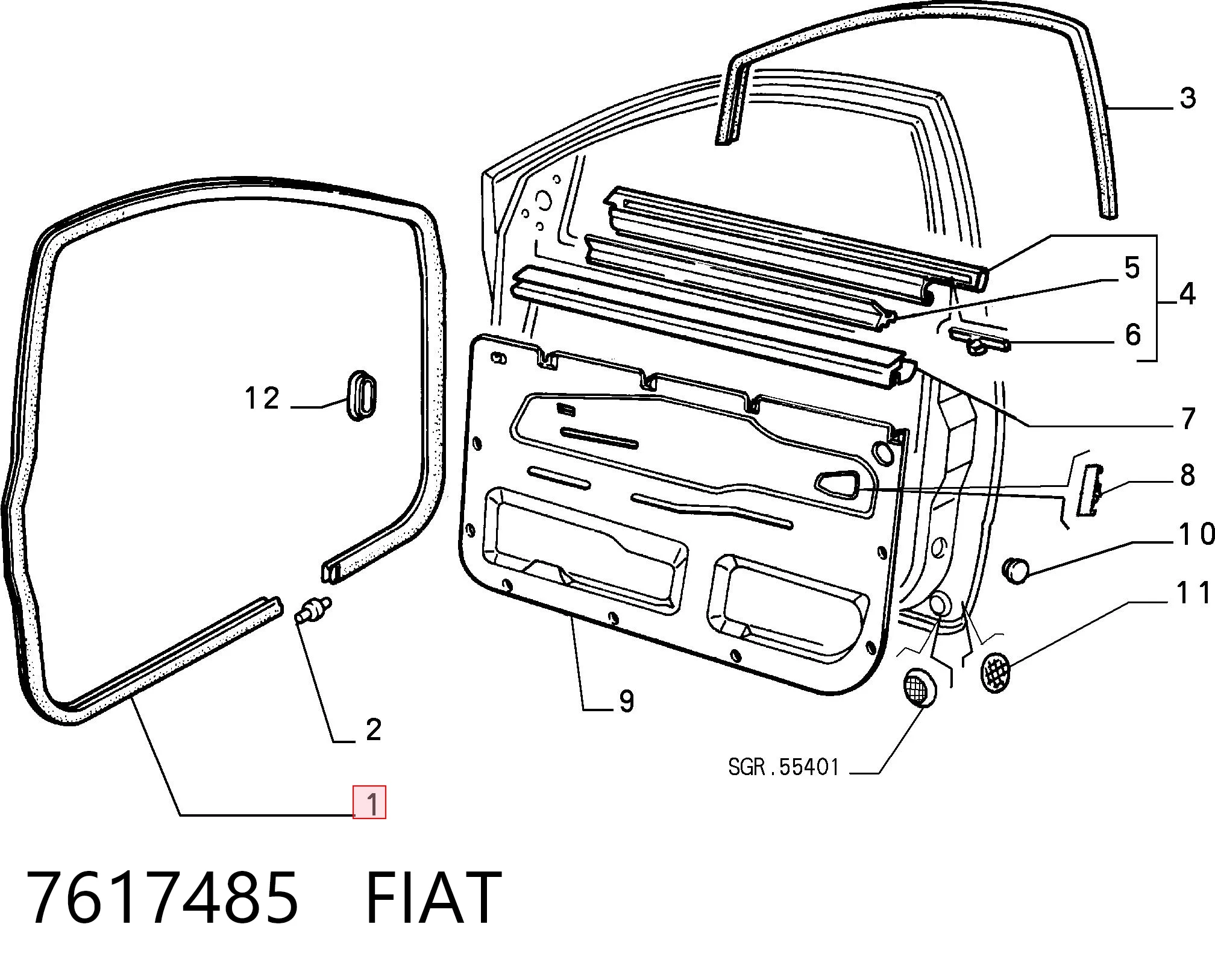 7617485 Fiat/Alfa/Lancia