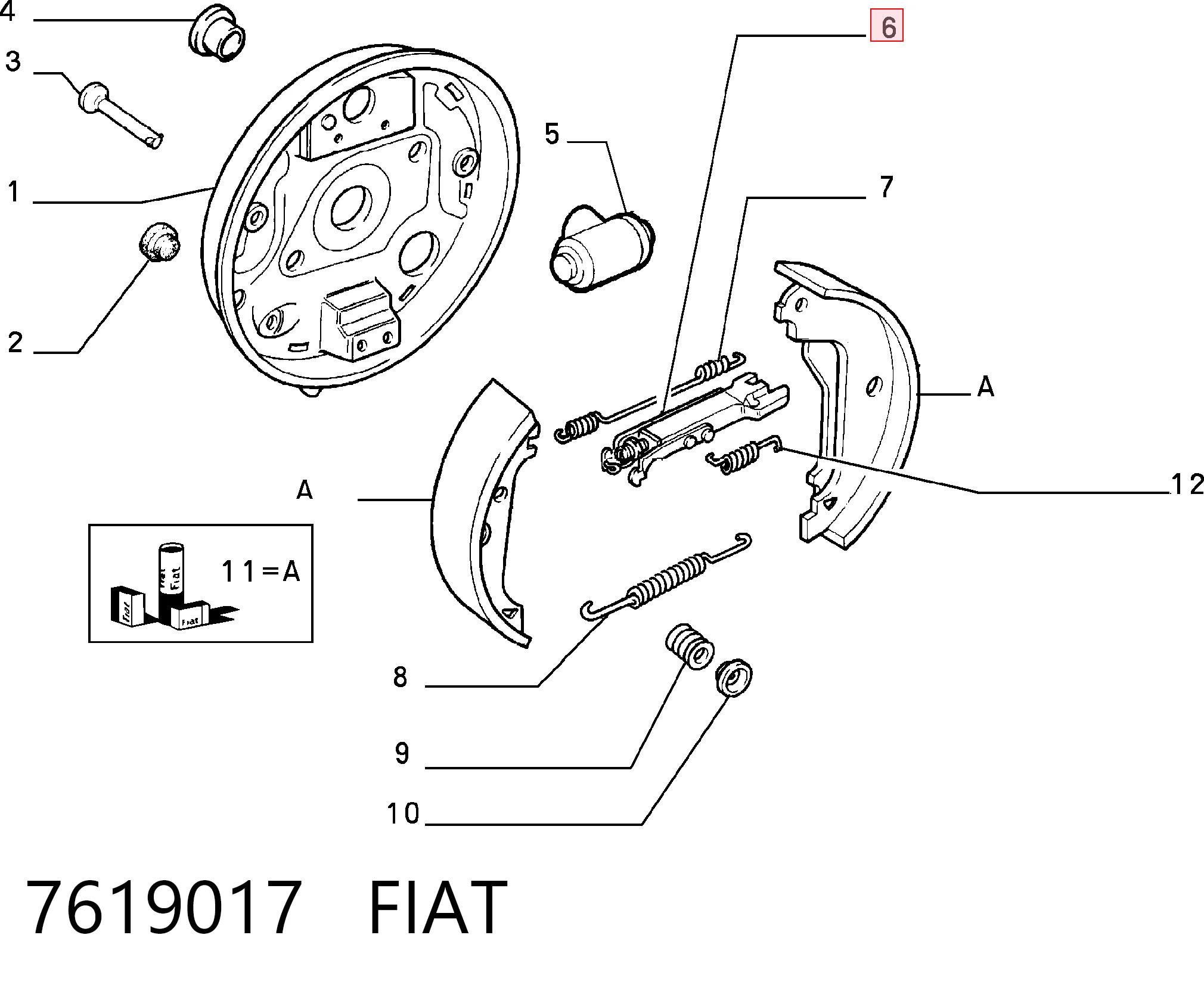 7619017 Fiat/Alfa/Lancia