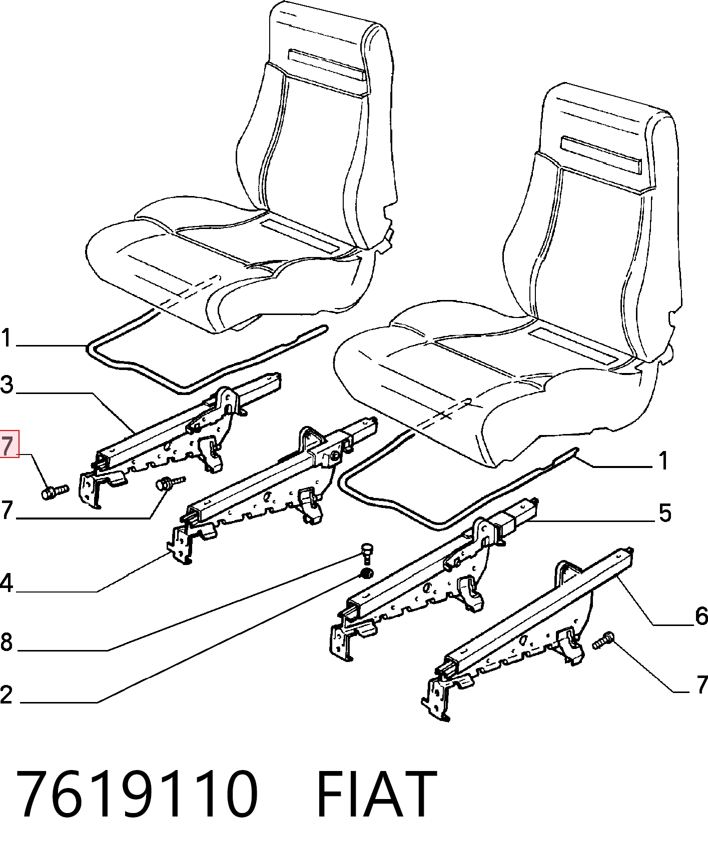 7619110 Fiat/Alfa/Lancia