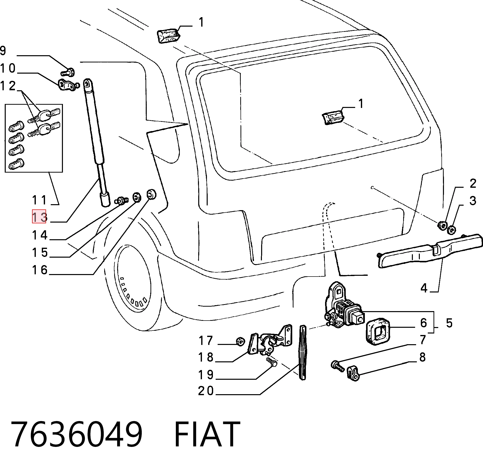 7636049 Fiat/Alfa/Lancia