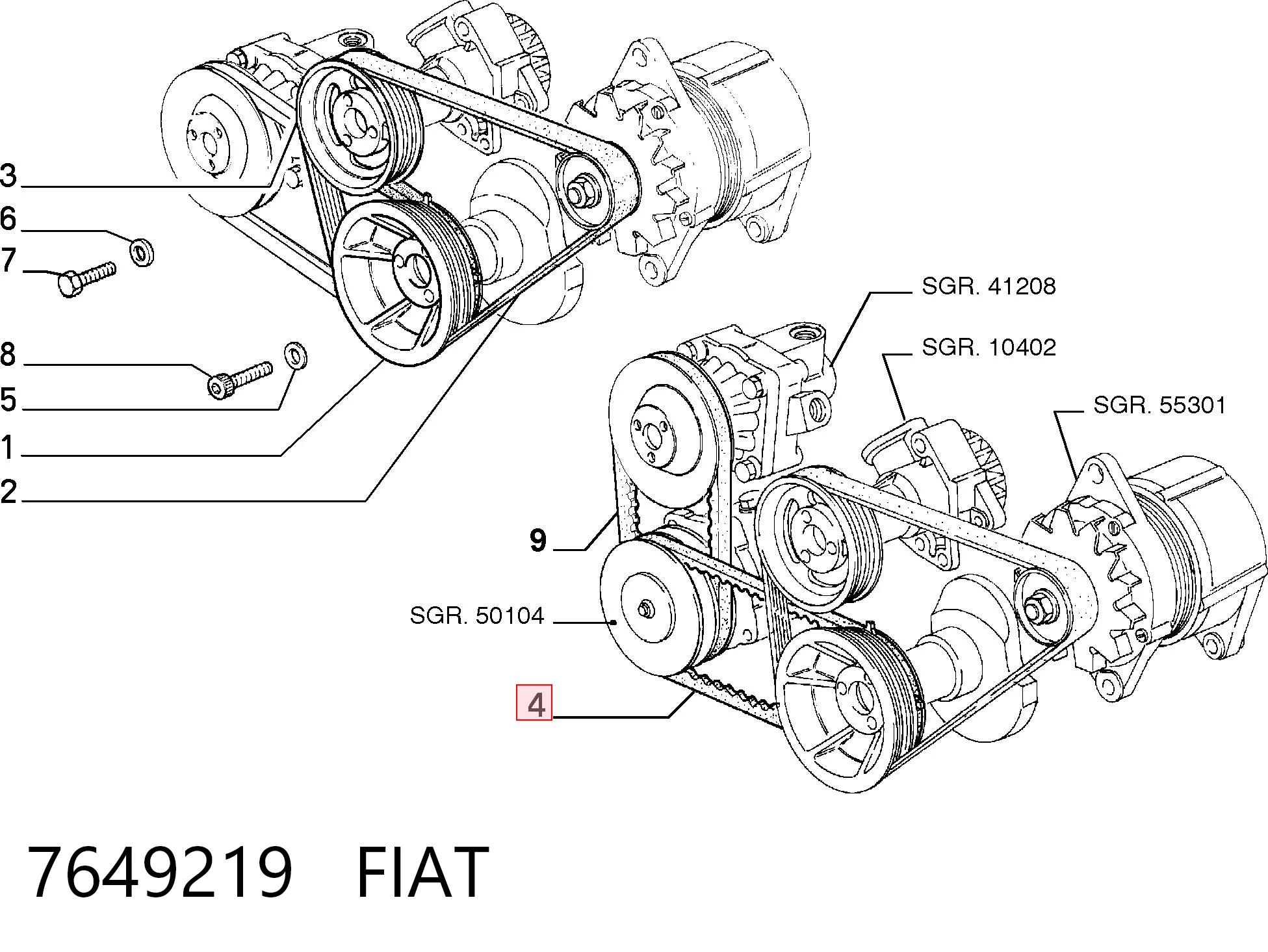 7649219 Fiat/Alfa/Lancia