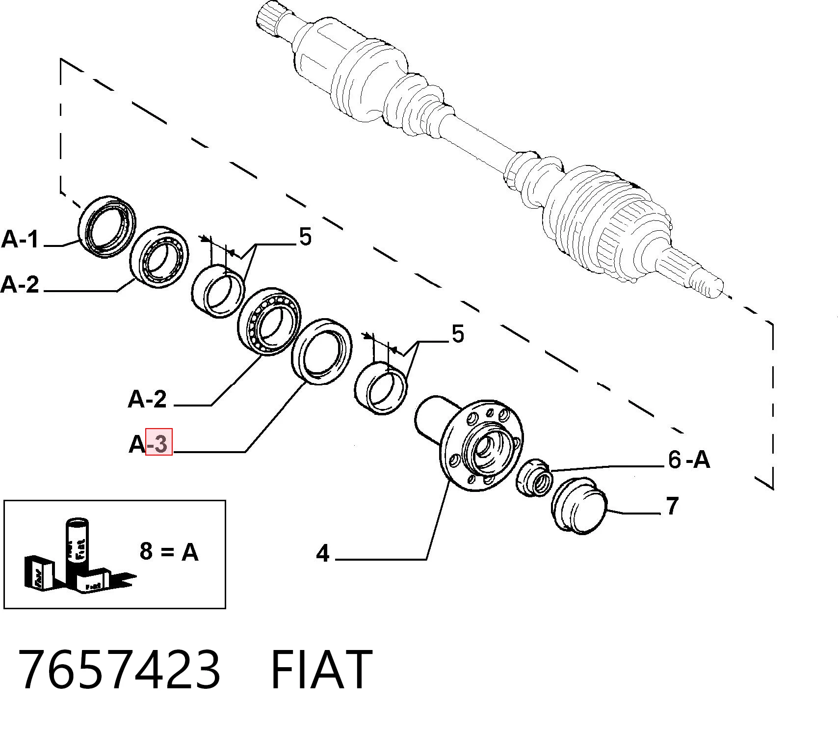 7657423 Fiat/Alfa/Lancia