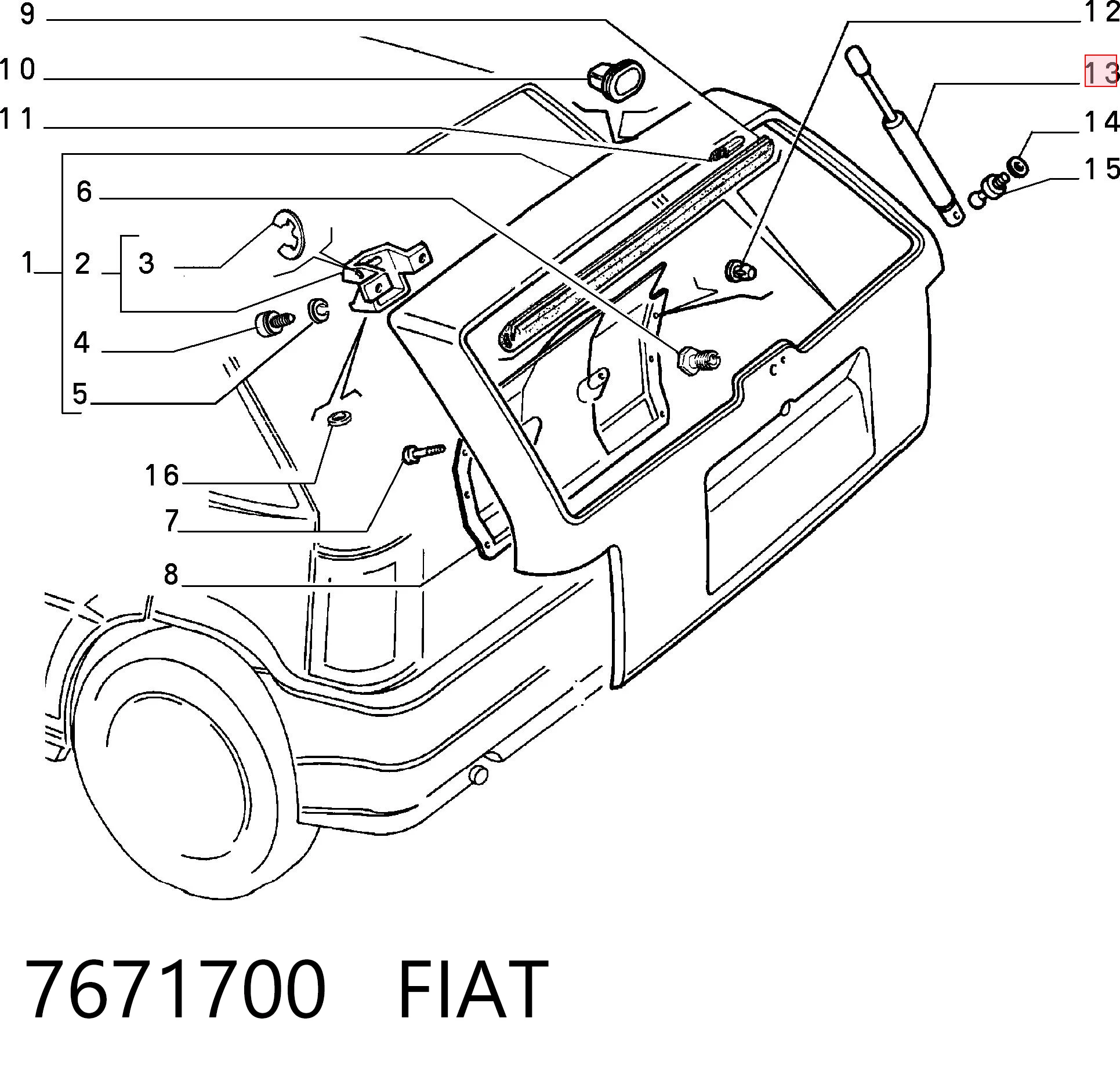7671700 Fiat/Alfa/Lancia