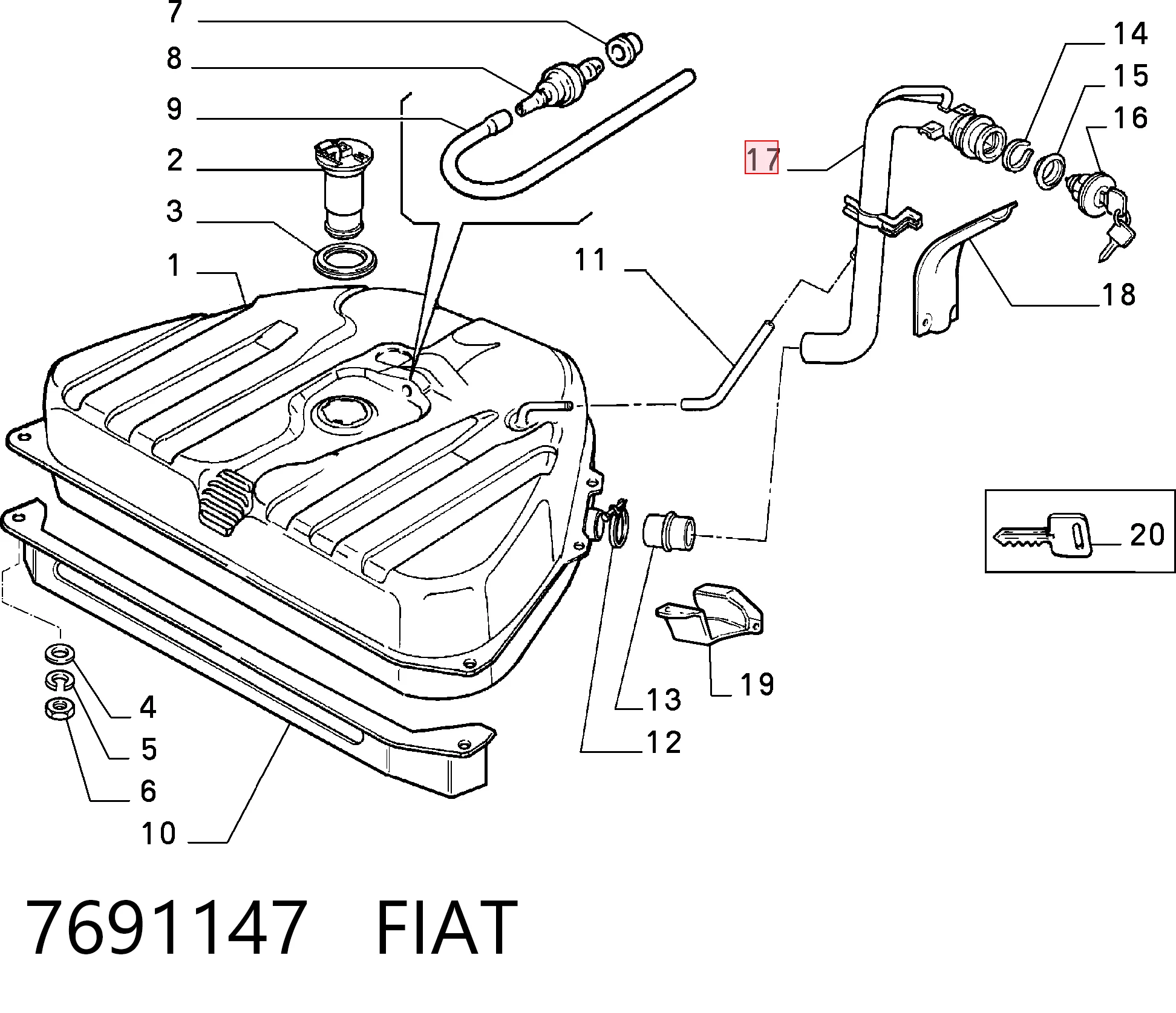 7691147 Fiat/Alfa/Lancia
