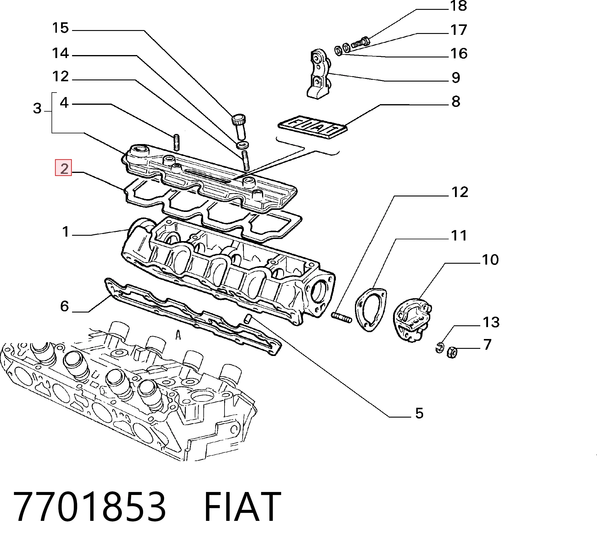  para Lancia Delta I (831AB0)