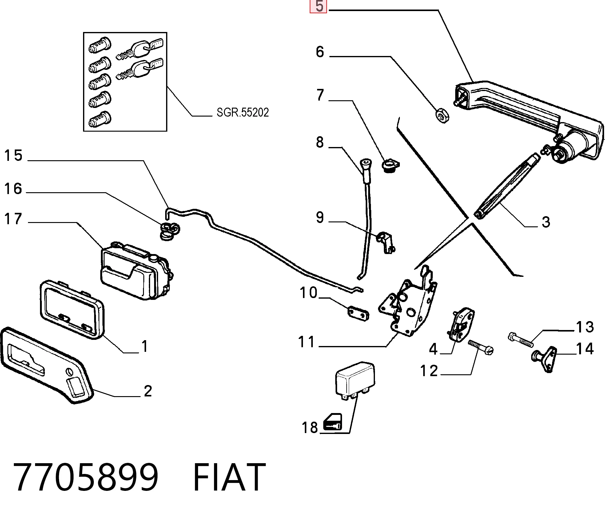 7705899 Fiat/Alfa/Lancia