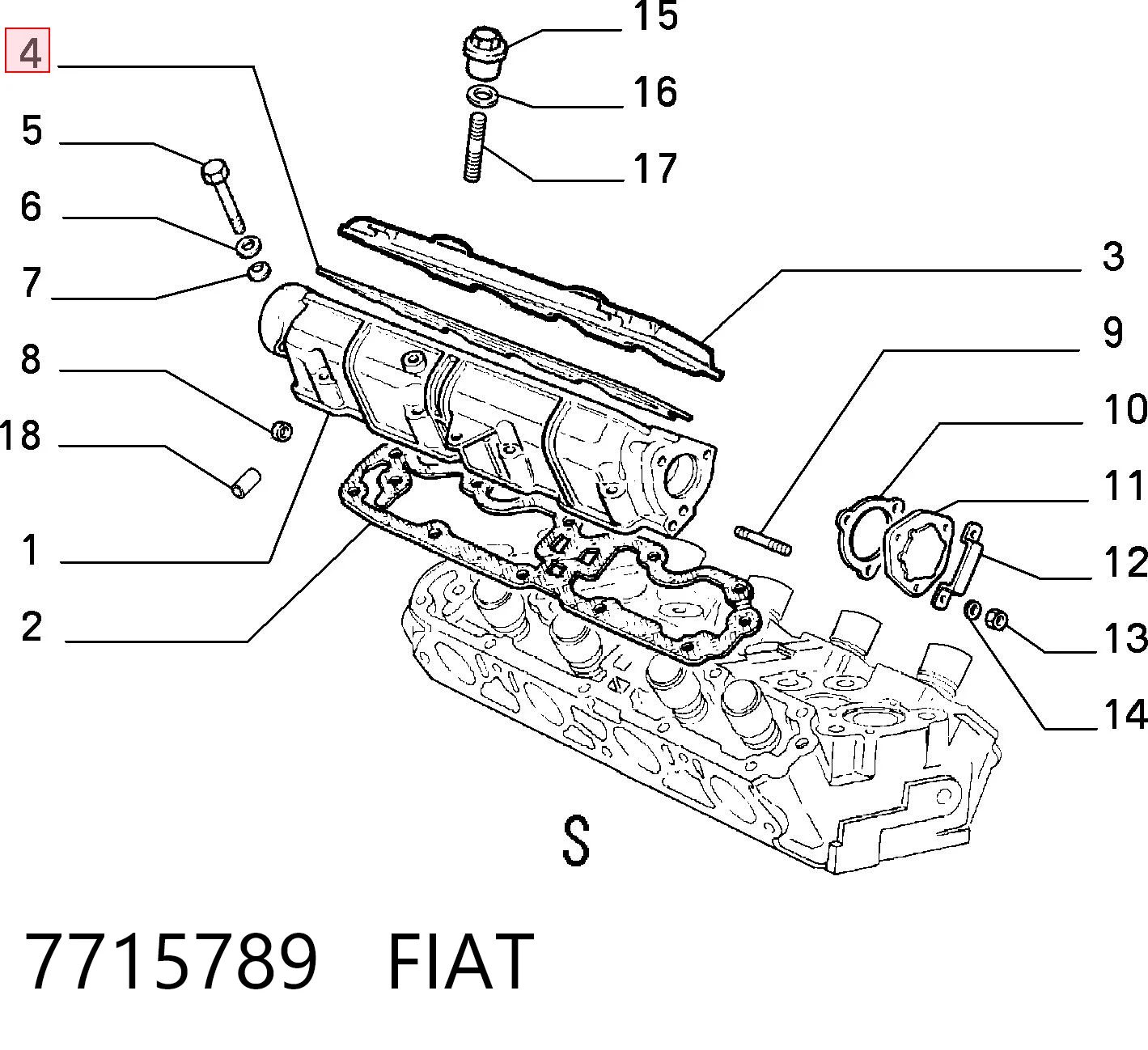 7715789 Fiat/Alfa/Lancia