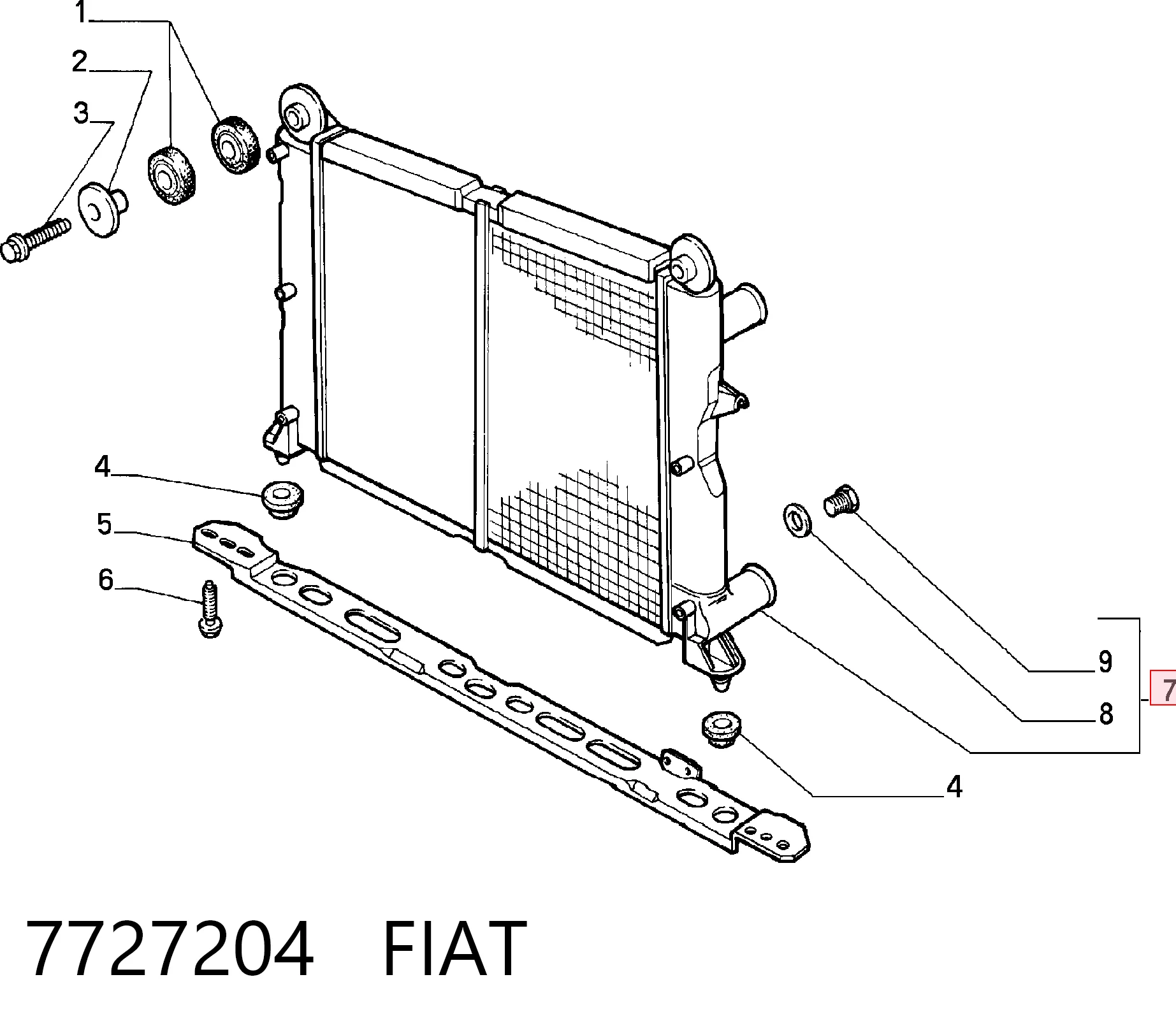 Radiador de esfriamento de motor Alfa Romeo 146  930 ao melhor preço