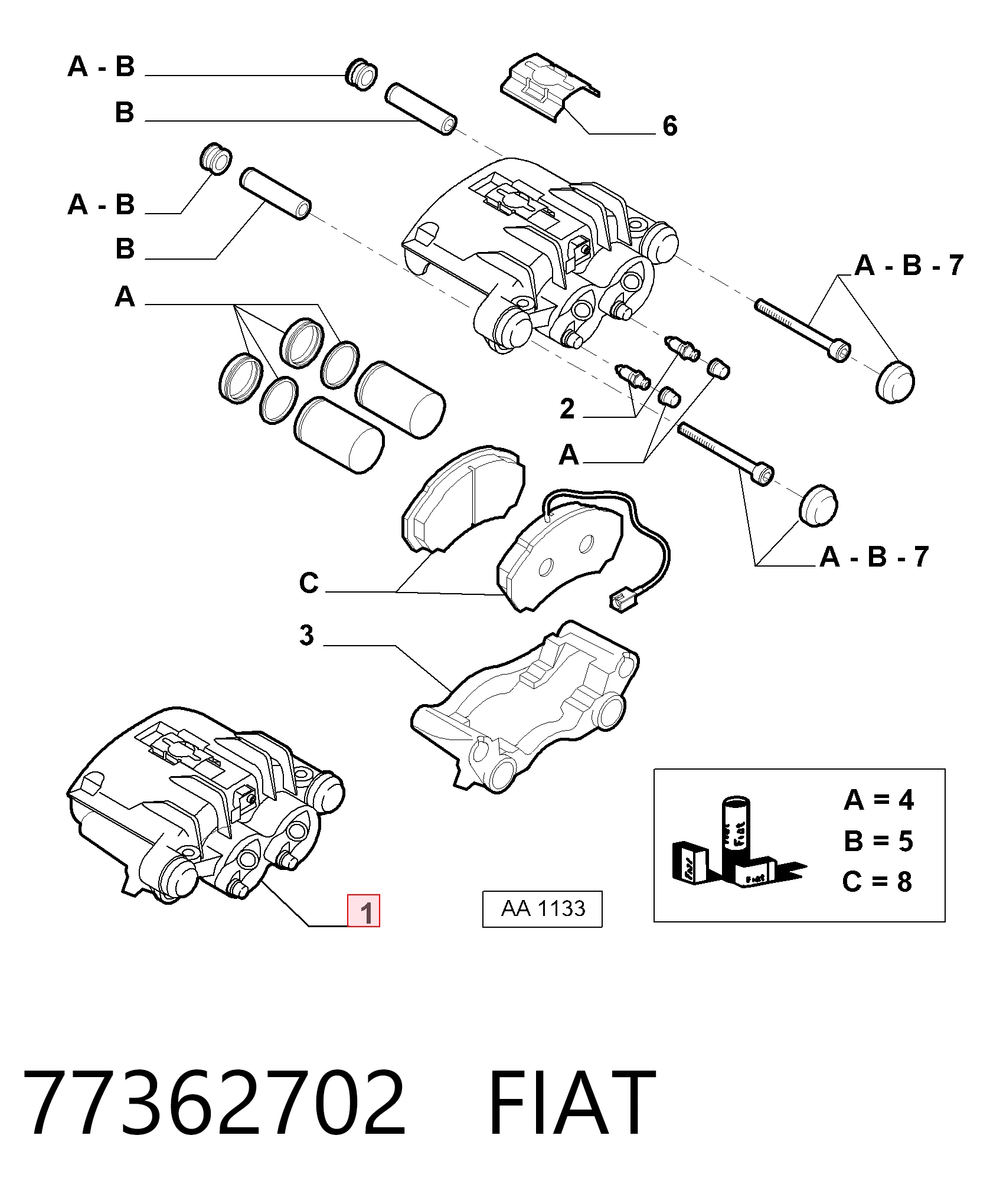 77362702 Fiat/Alfa/Lancia