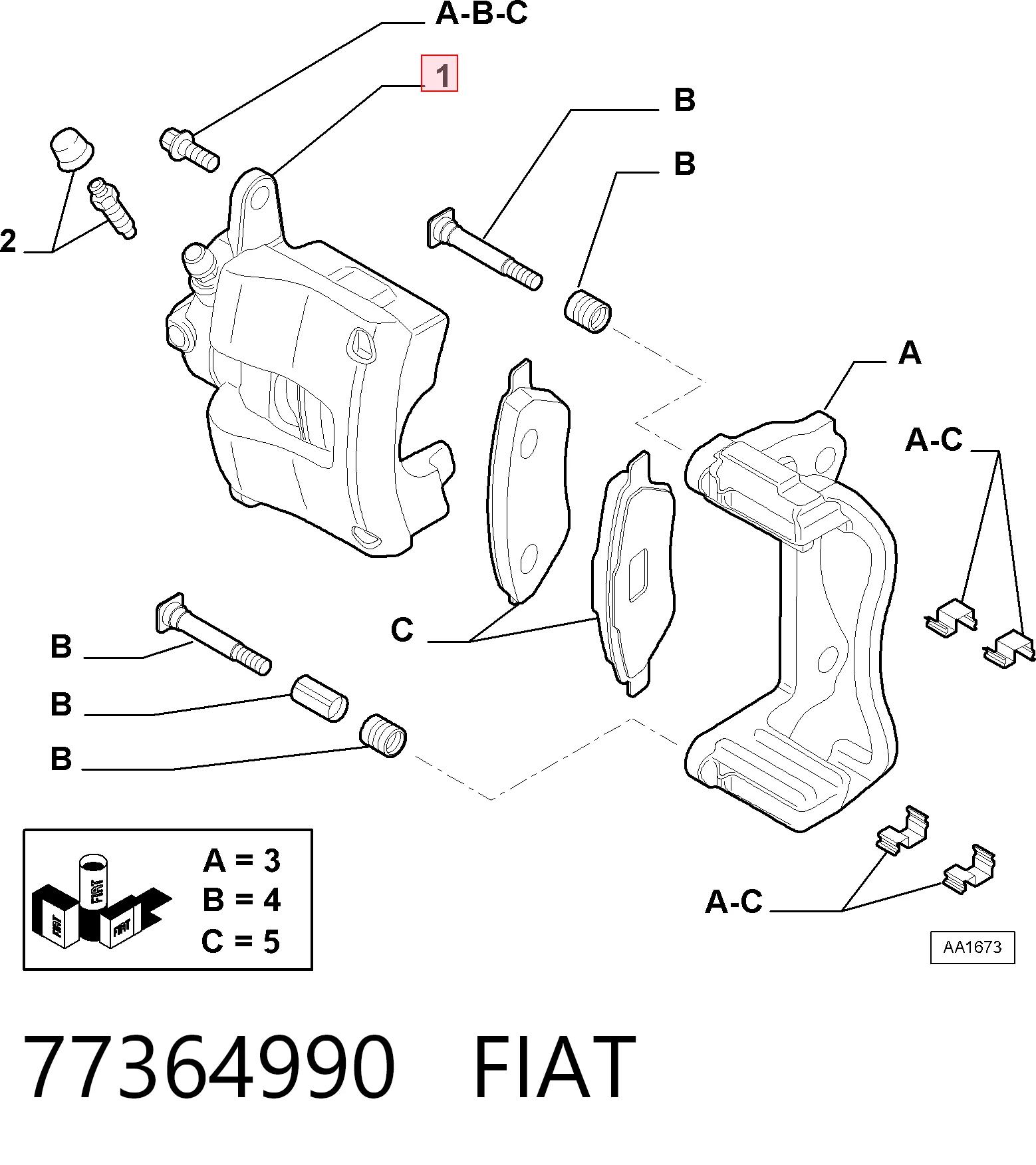 77364990 Fiat/Alfa/Lancia
