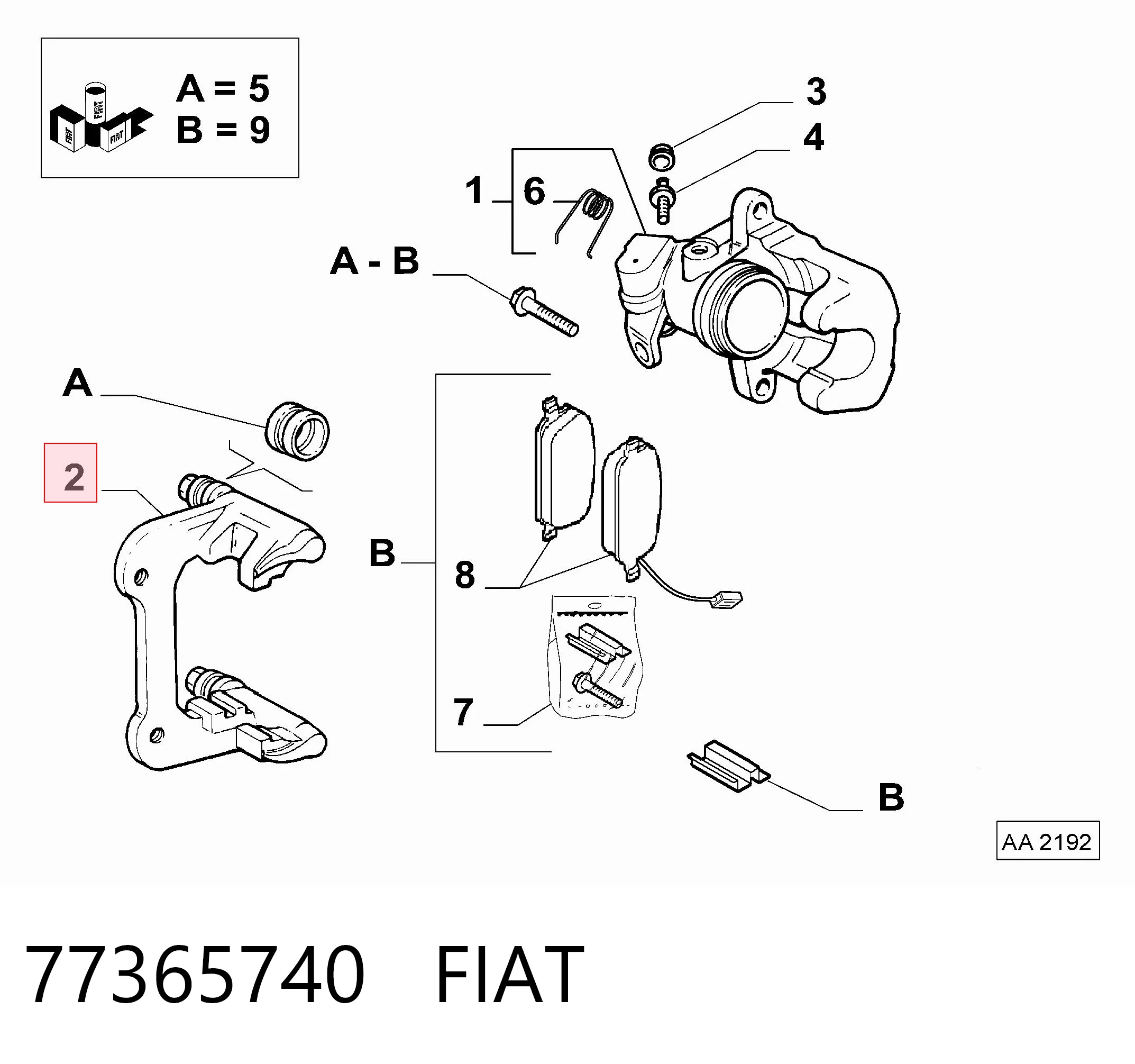 77365740 Fiat/Alfa/Lancia