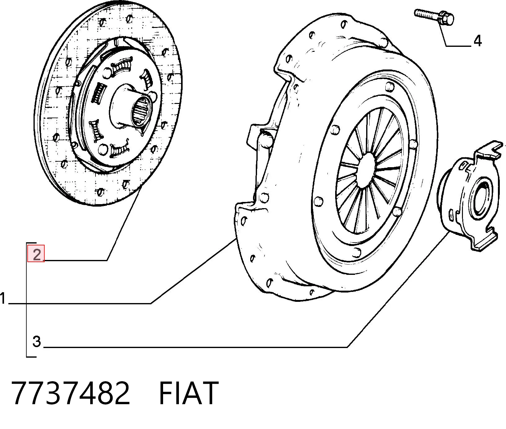 Disco de embraiagem para Fiat Punto 188