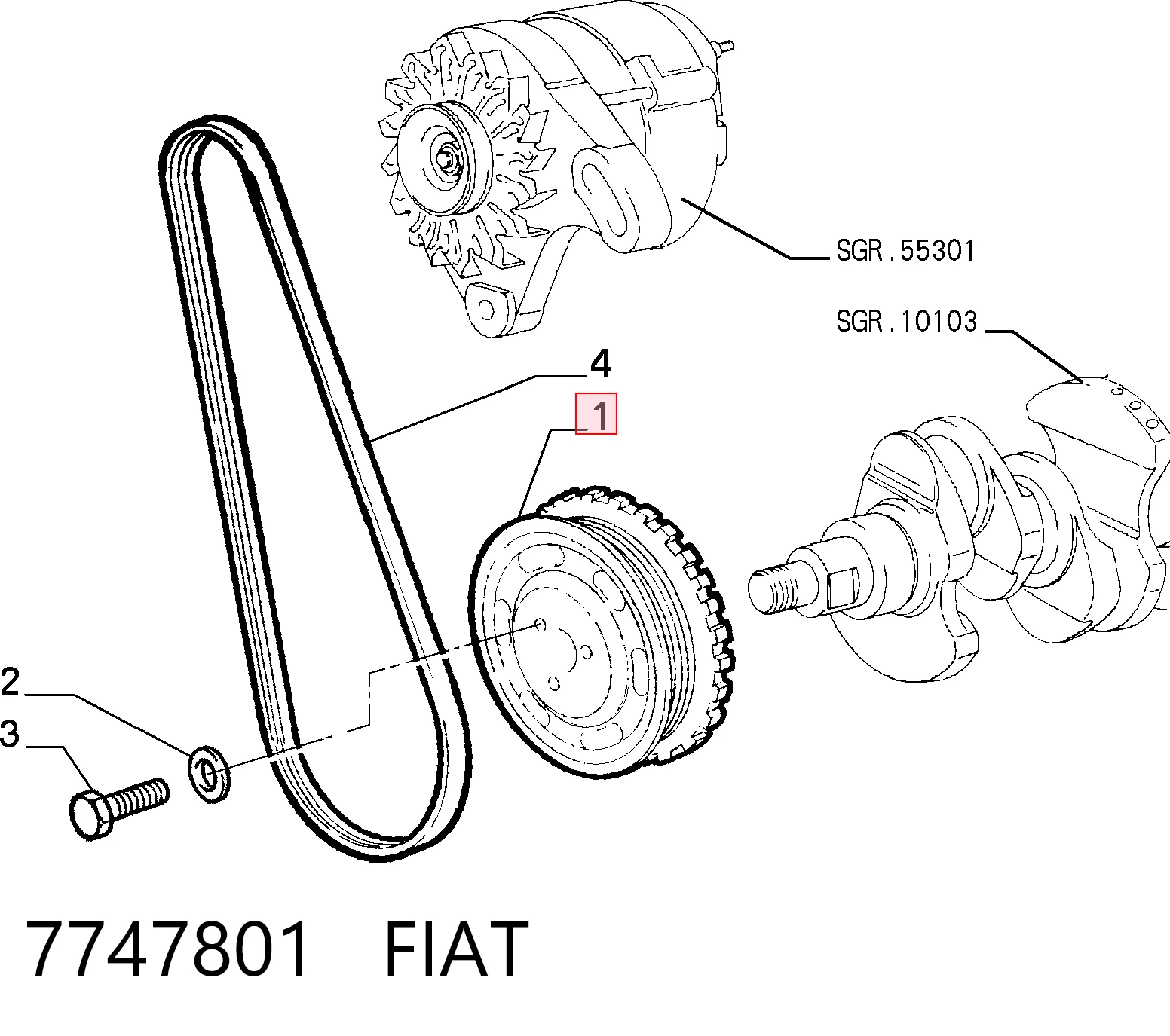 7747801 Fiat/Alfa/Lancia