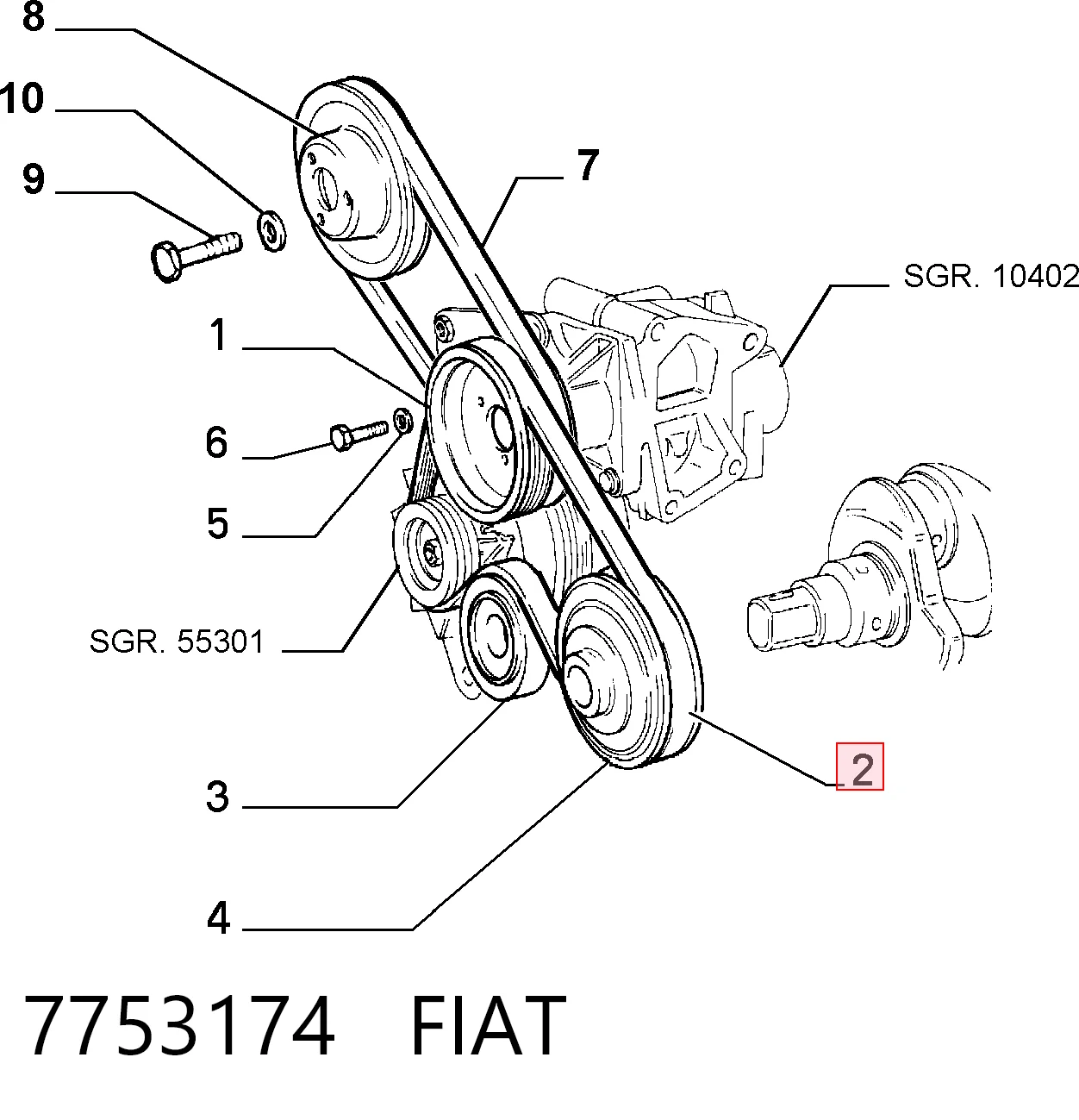 7753174 Fiat/Alfa/Lancia