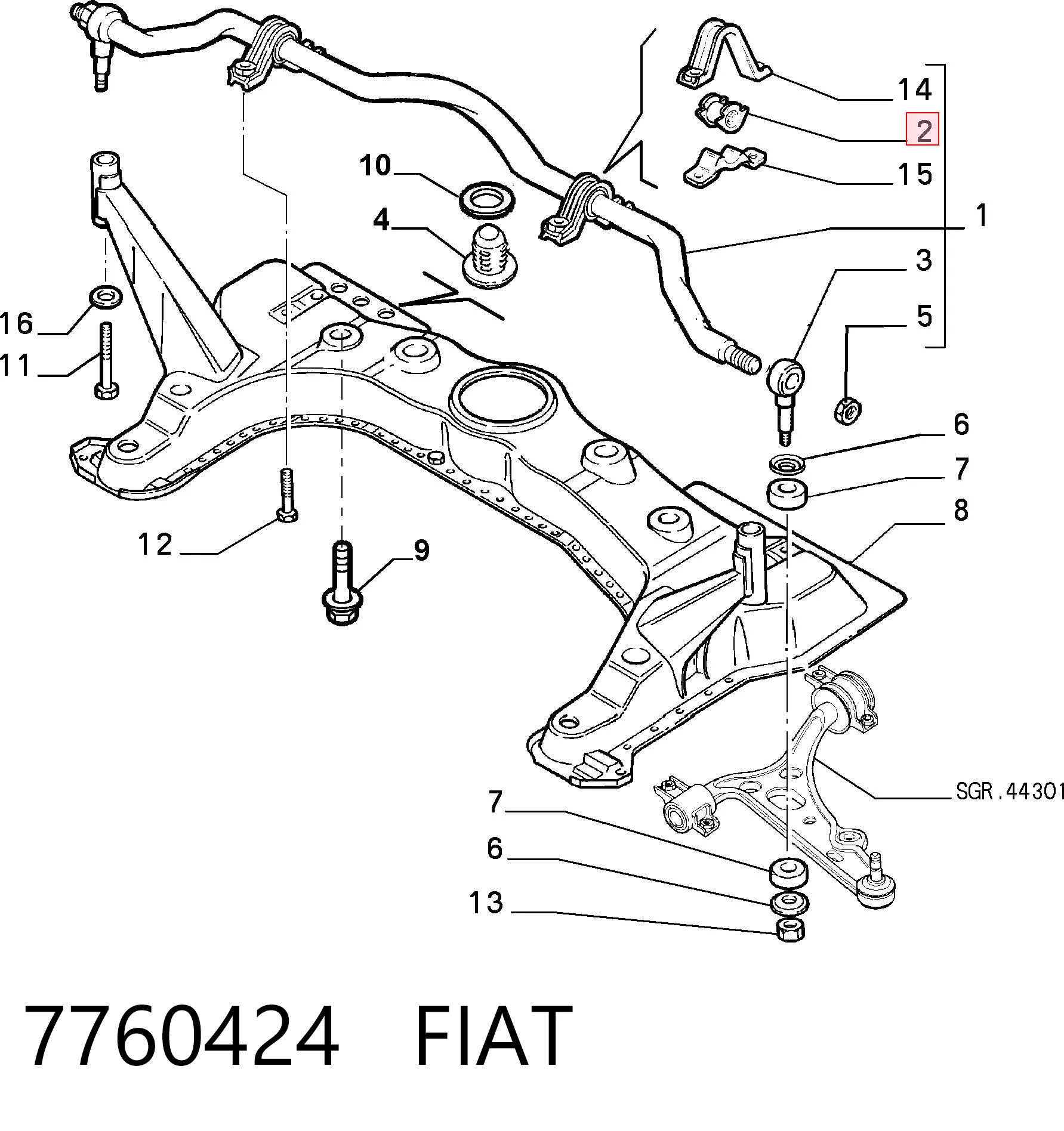 7760424 Fiat/Alfa/Lancia