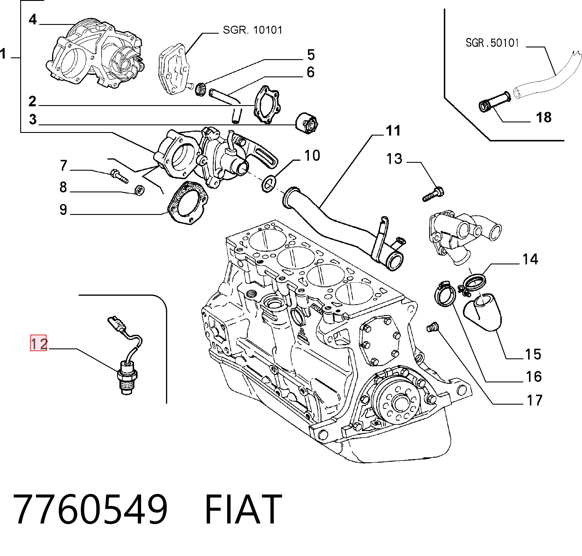 7760549 Fiat/Alfa/Lancia