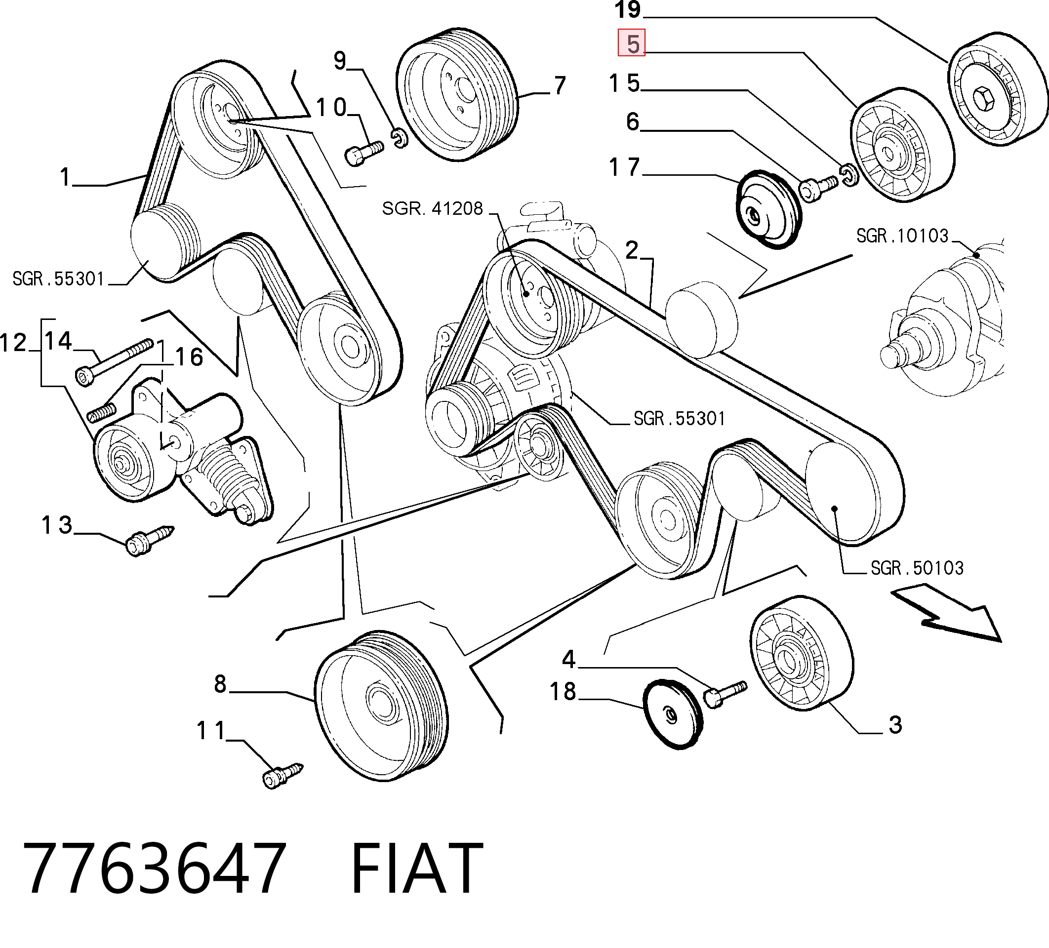 7763647 Fiat/Alfa/Lancia