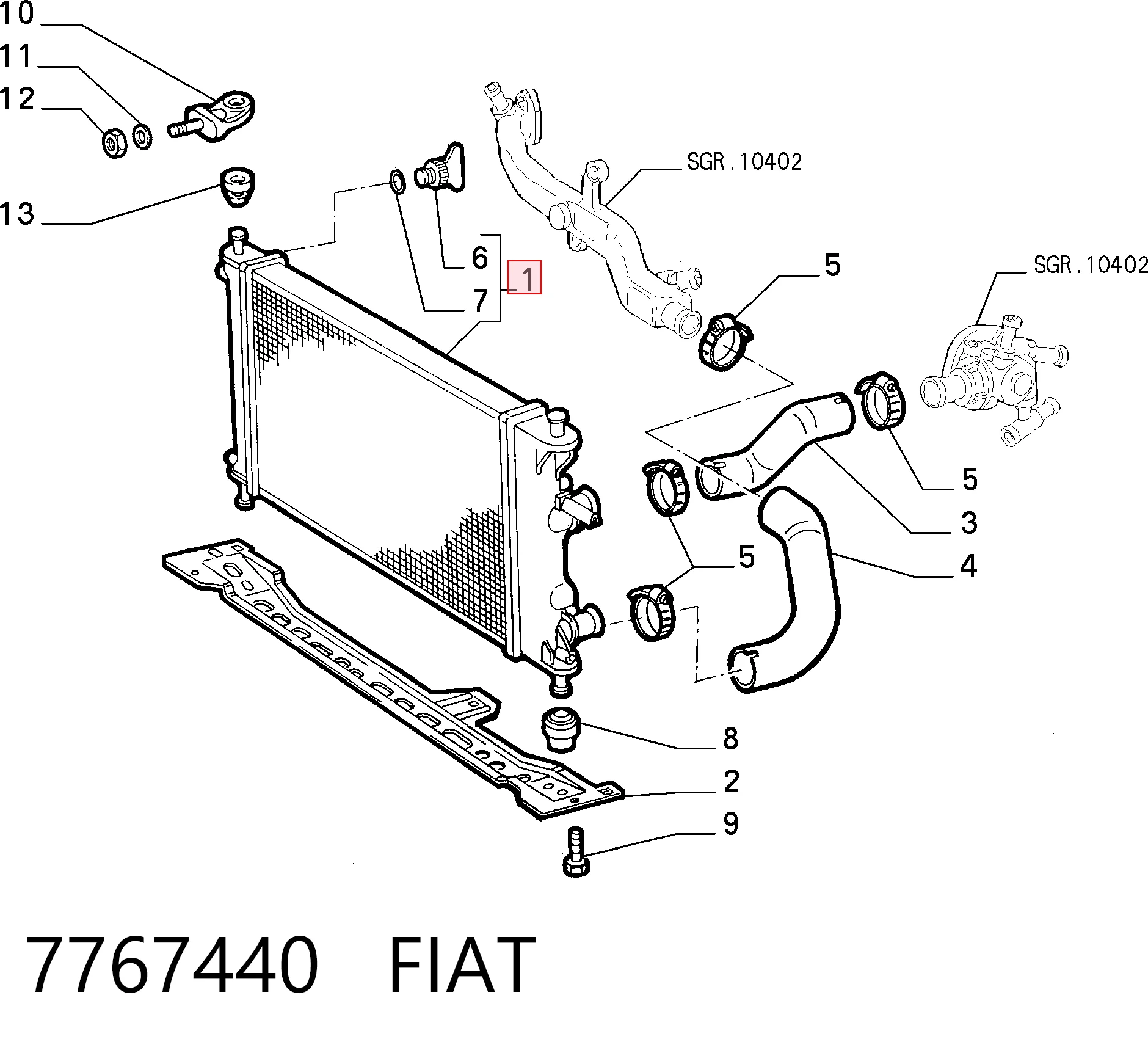 7767440 Fiat/Alfa/Lancia