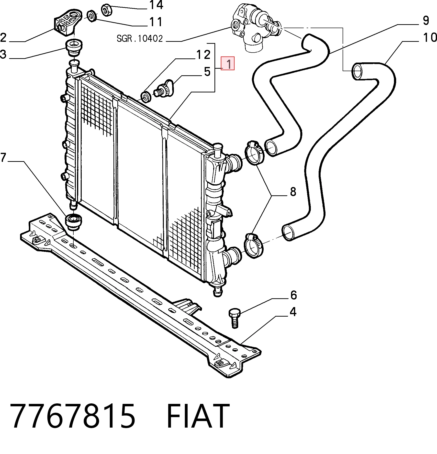7767815 Fiat/Alfa/Lancia