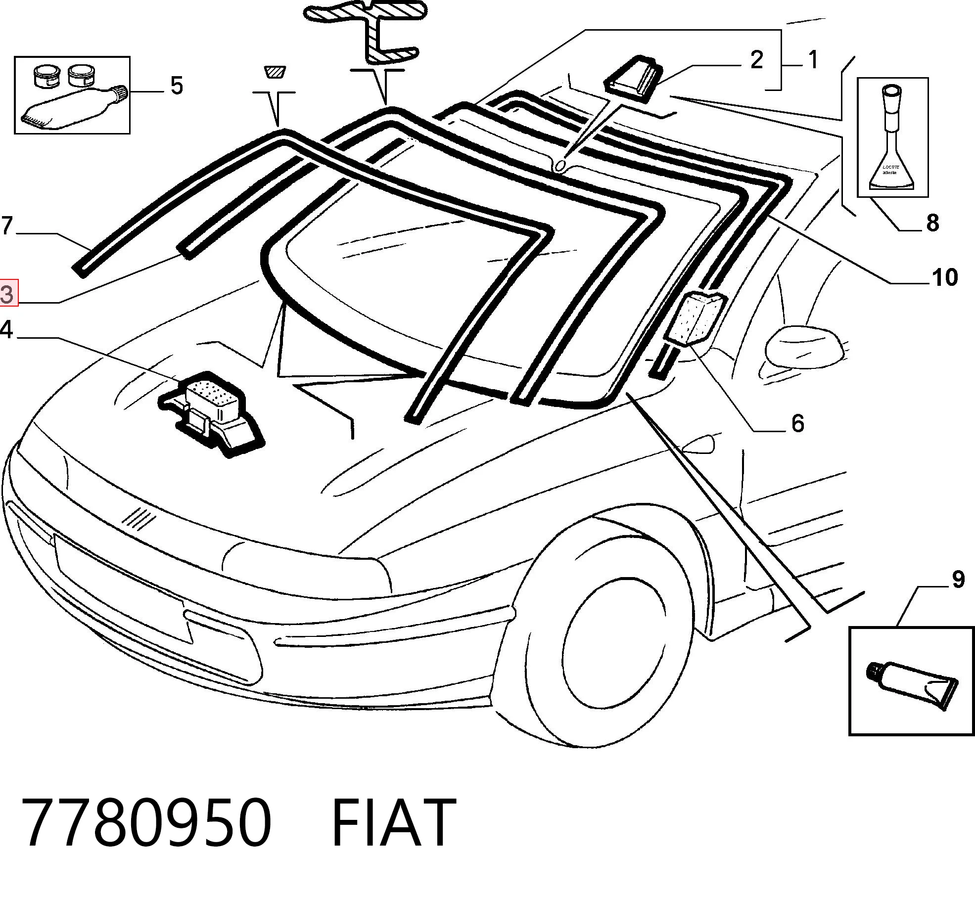 Compre Compactador de pára-brisas Fiat Brava 