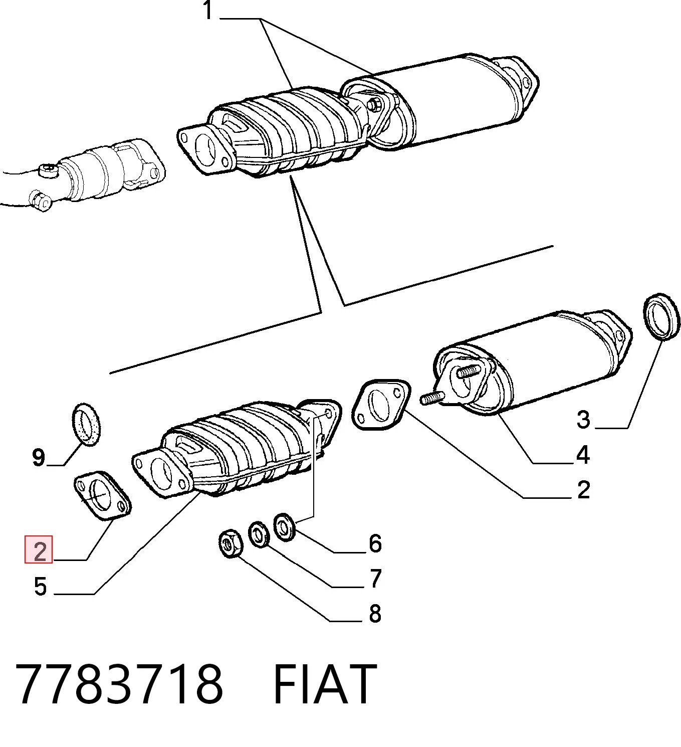 Vedante de tubo de admissão do silenciador Fiat Palio  178BX ao melhor preço
