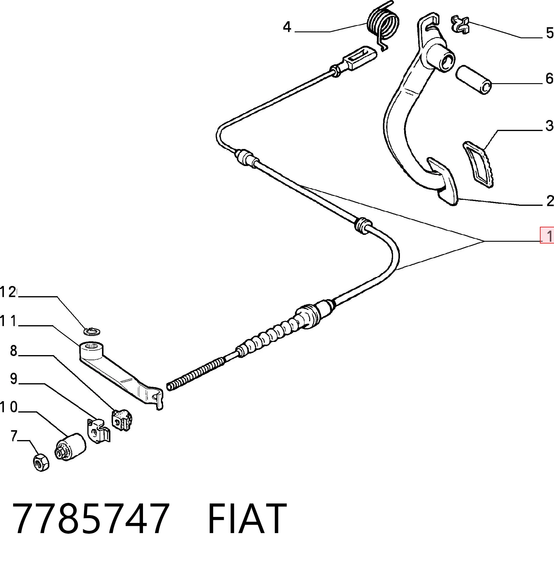 Cabo de embraiagem Fiat Tempra  159 ao melhor preço