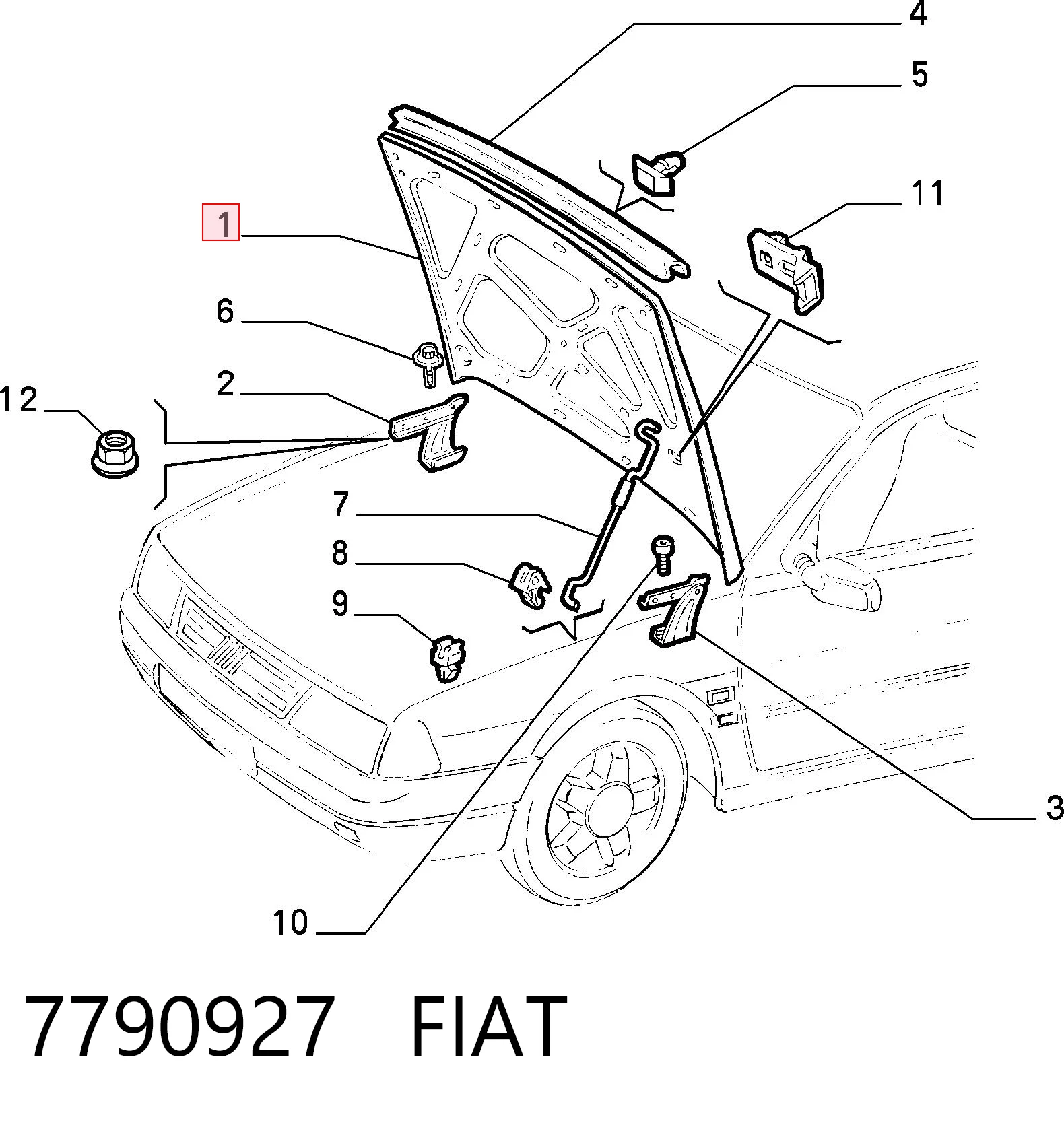 Capota para Fiat Tempra  159