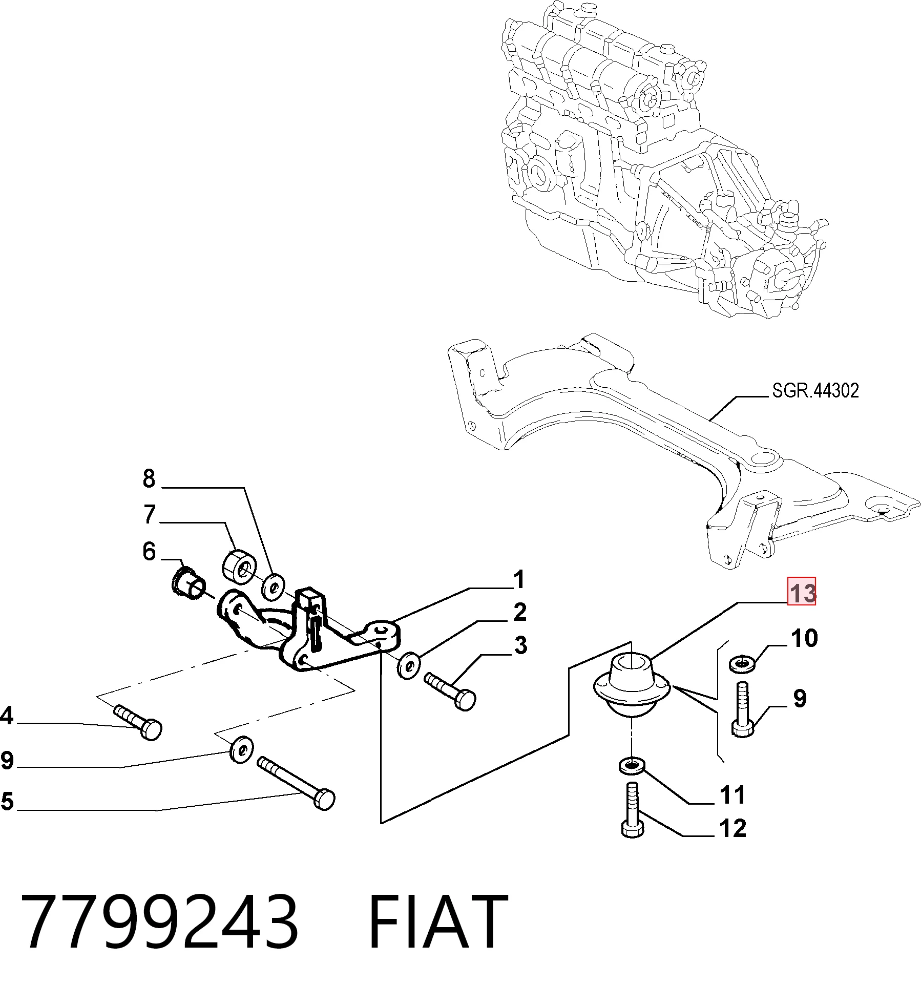 7799243 Fiat/Alfa/Lancia