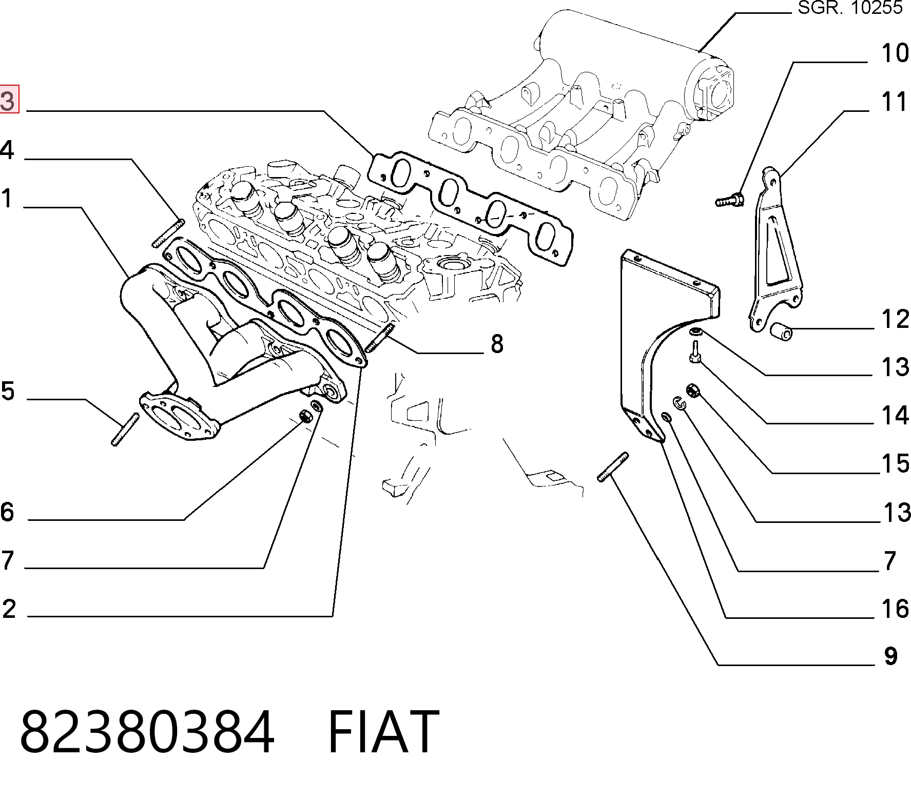 Compre Vedante de tubo coletor de admissão Fiat Tempra 