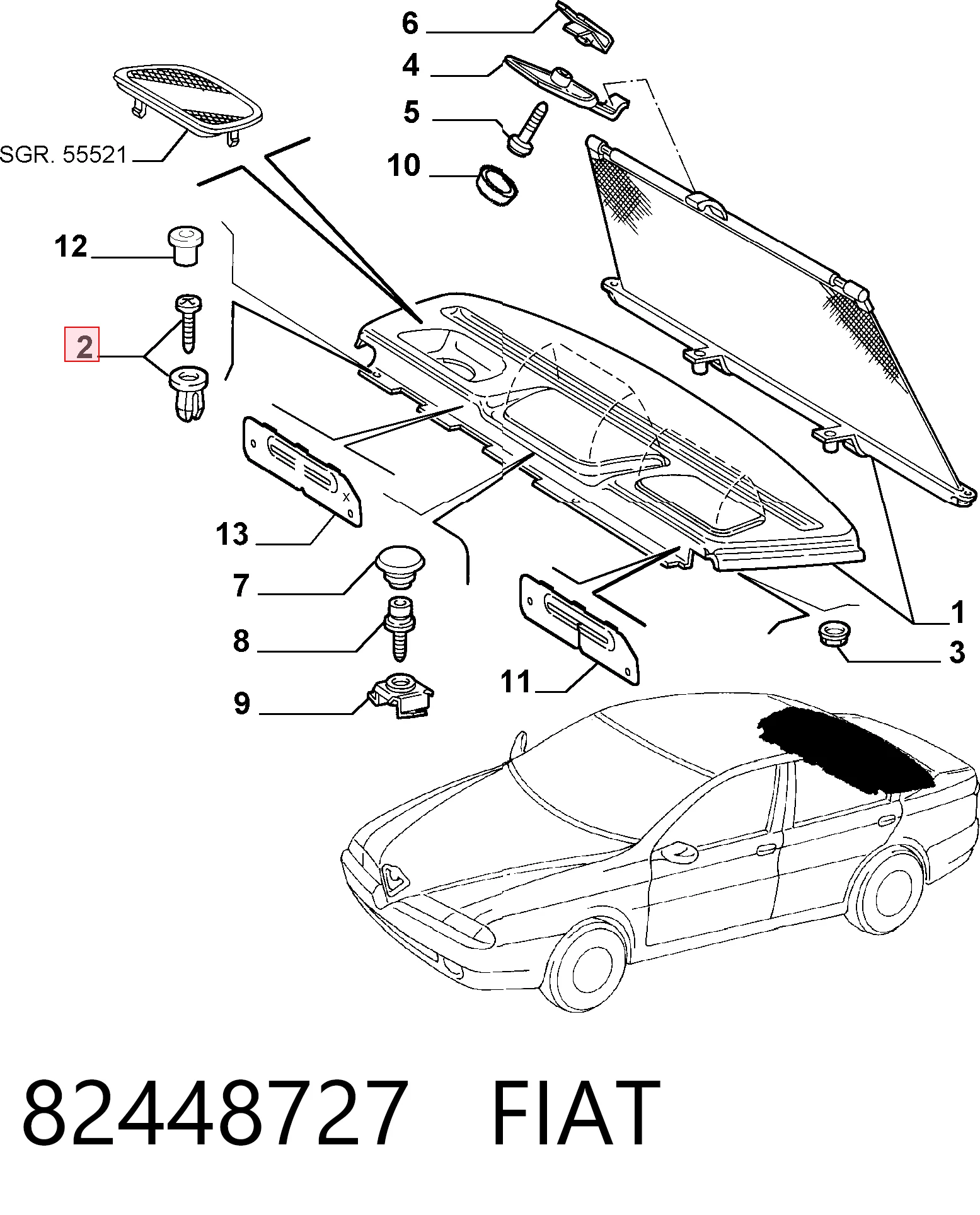 Compre 06502871 Mitsubishi Cápsula (prendedor) de fixação do forro do pára-choque do pára-lama dianteiro