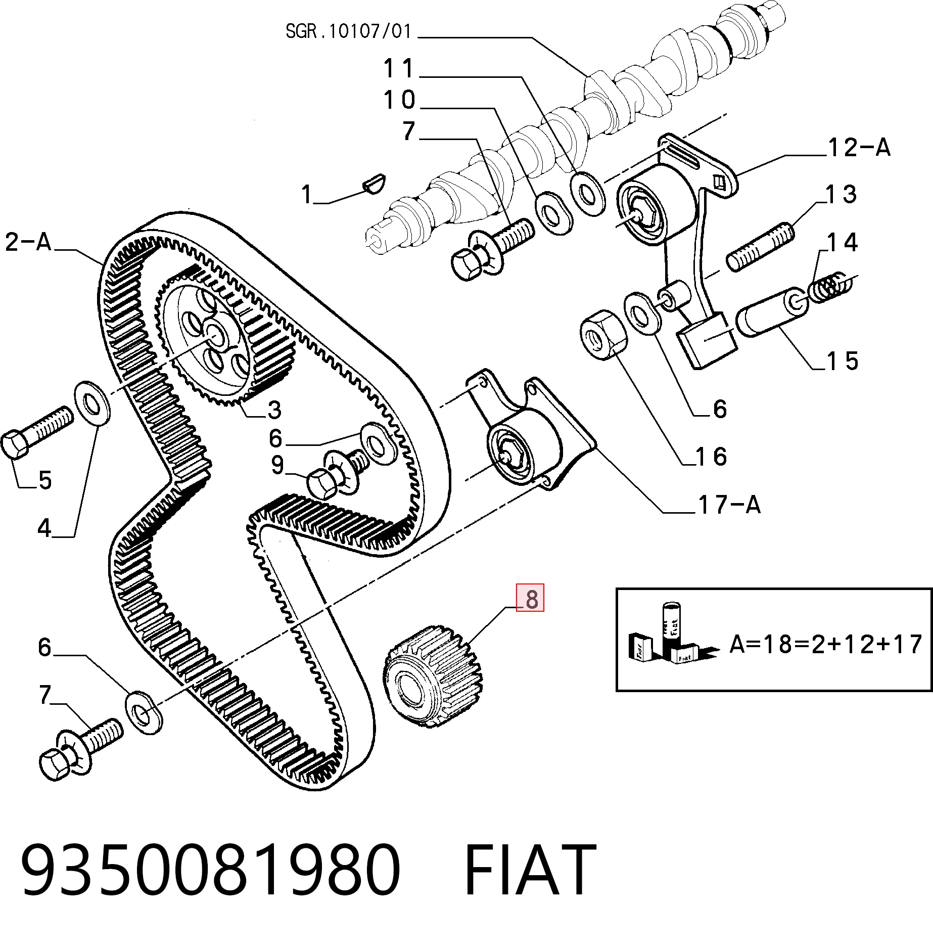 9350081980 Fiat/Alfa/Lancia