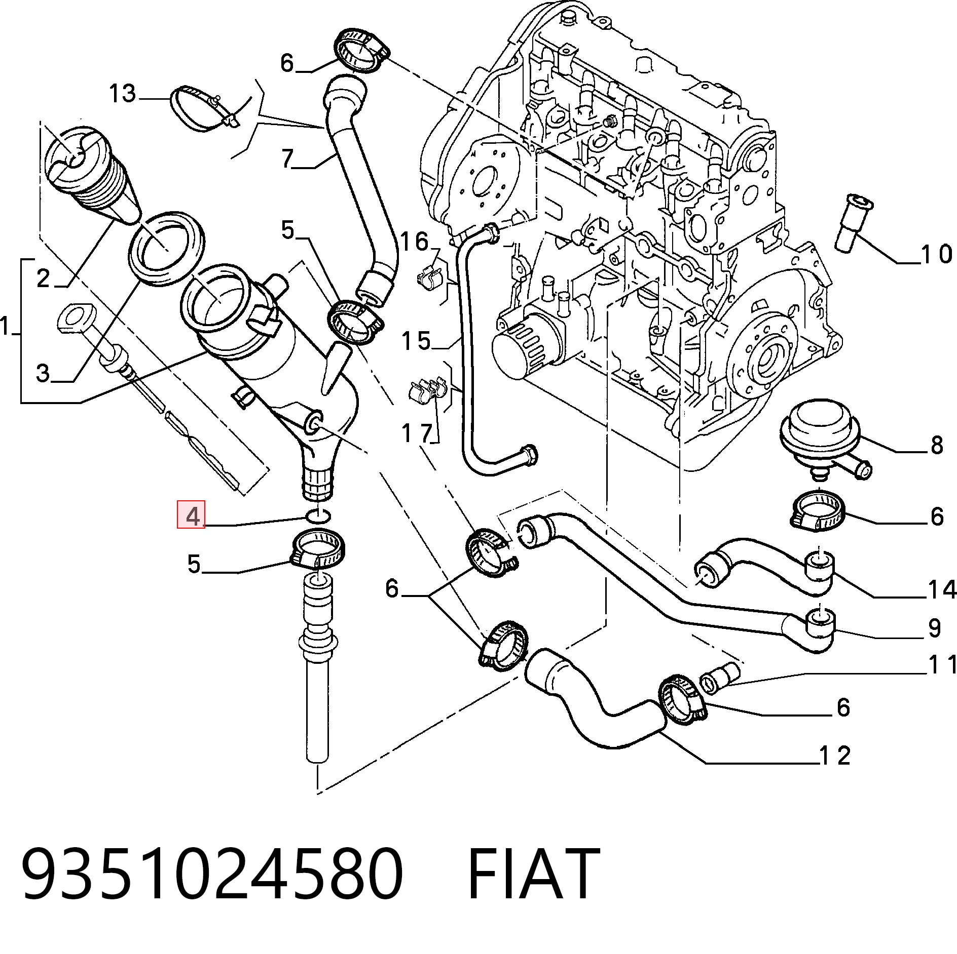9351024580 Fiat/Alfa/Lancia