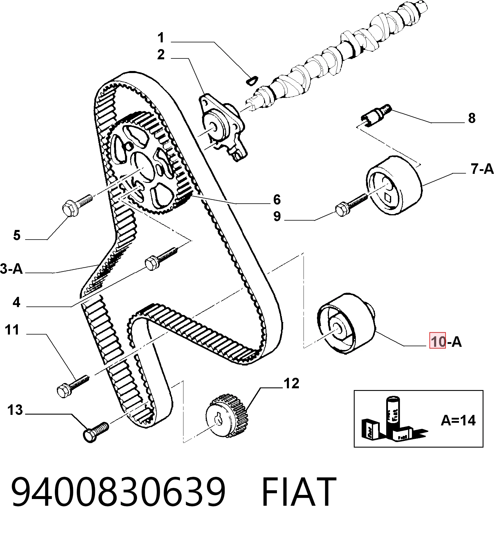 9400830639 Fiat/Alfa/Lancia
