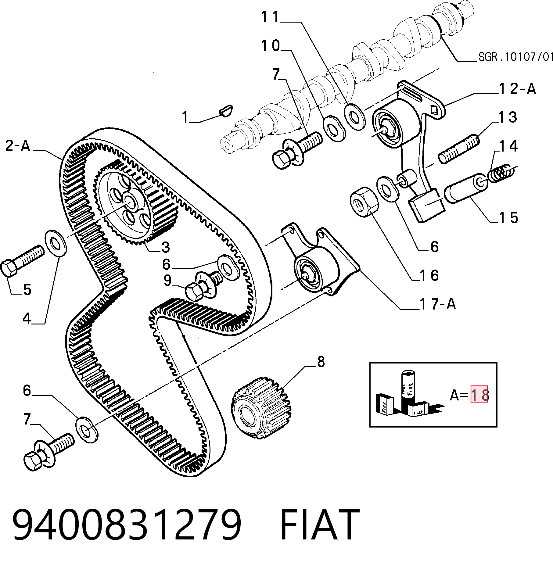 9400831279 Fiat/Alfa/Lancia