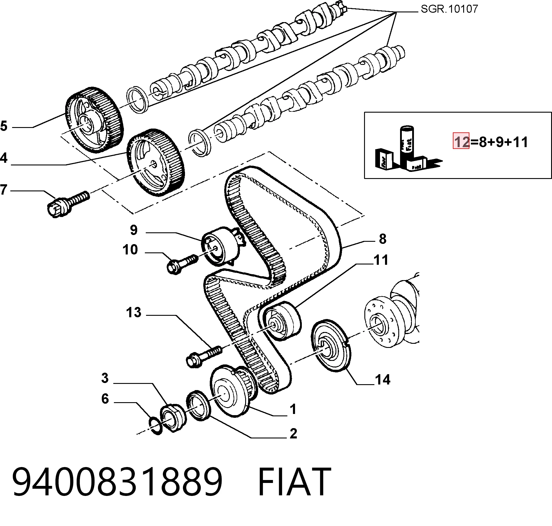 9400831889 Fiat/Alfa/Lancia