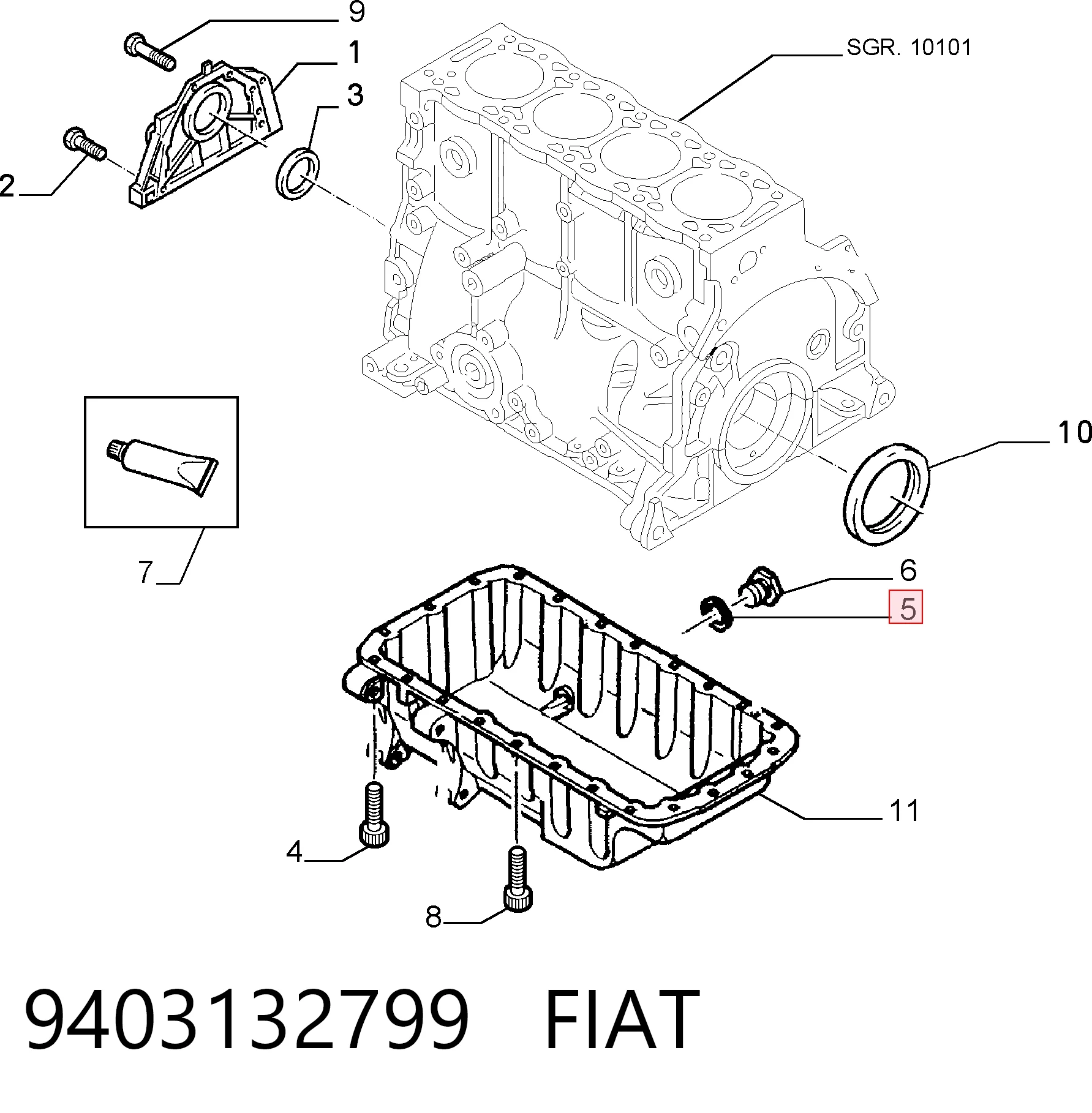 9403132799 Fiat/Alfa/Lancia