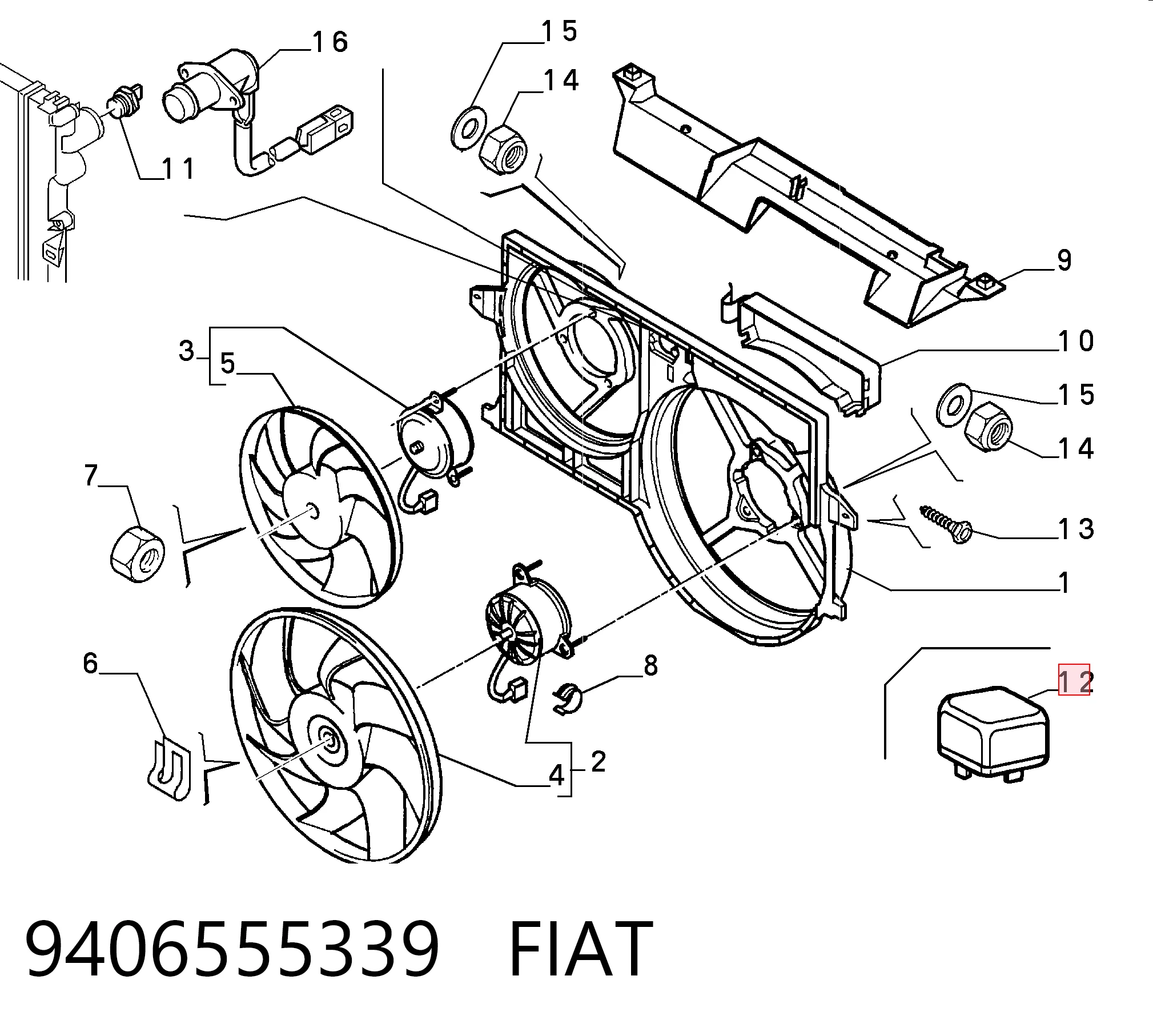 841177 Volvo Relê de ventilador