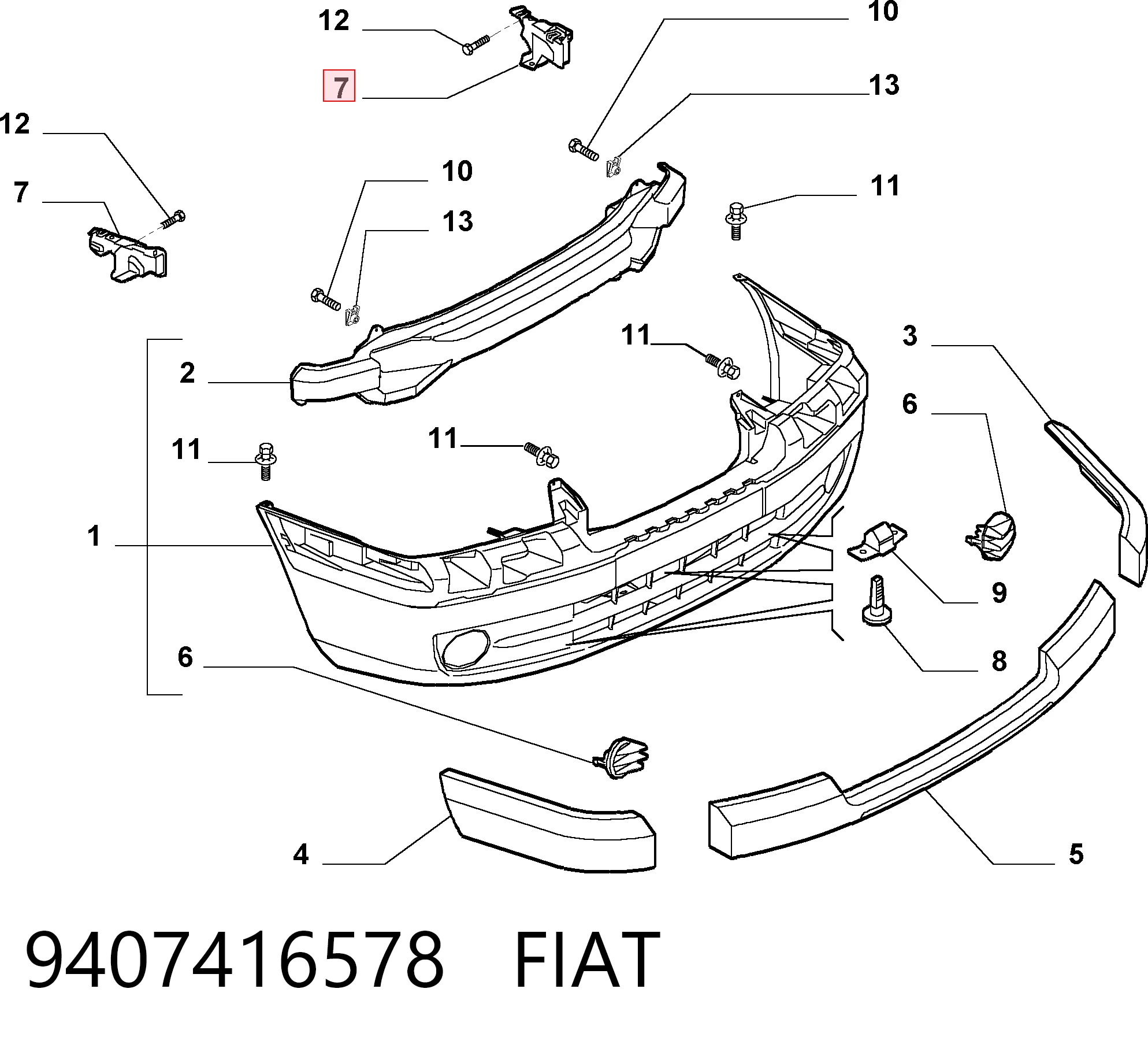 9407416578 Fiat/Alfa/Lancia