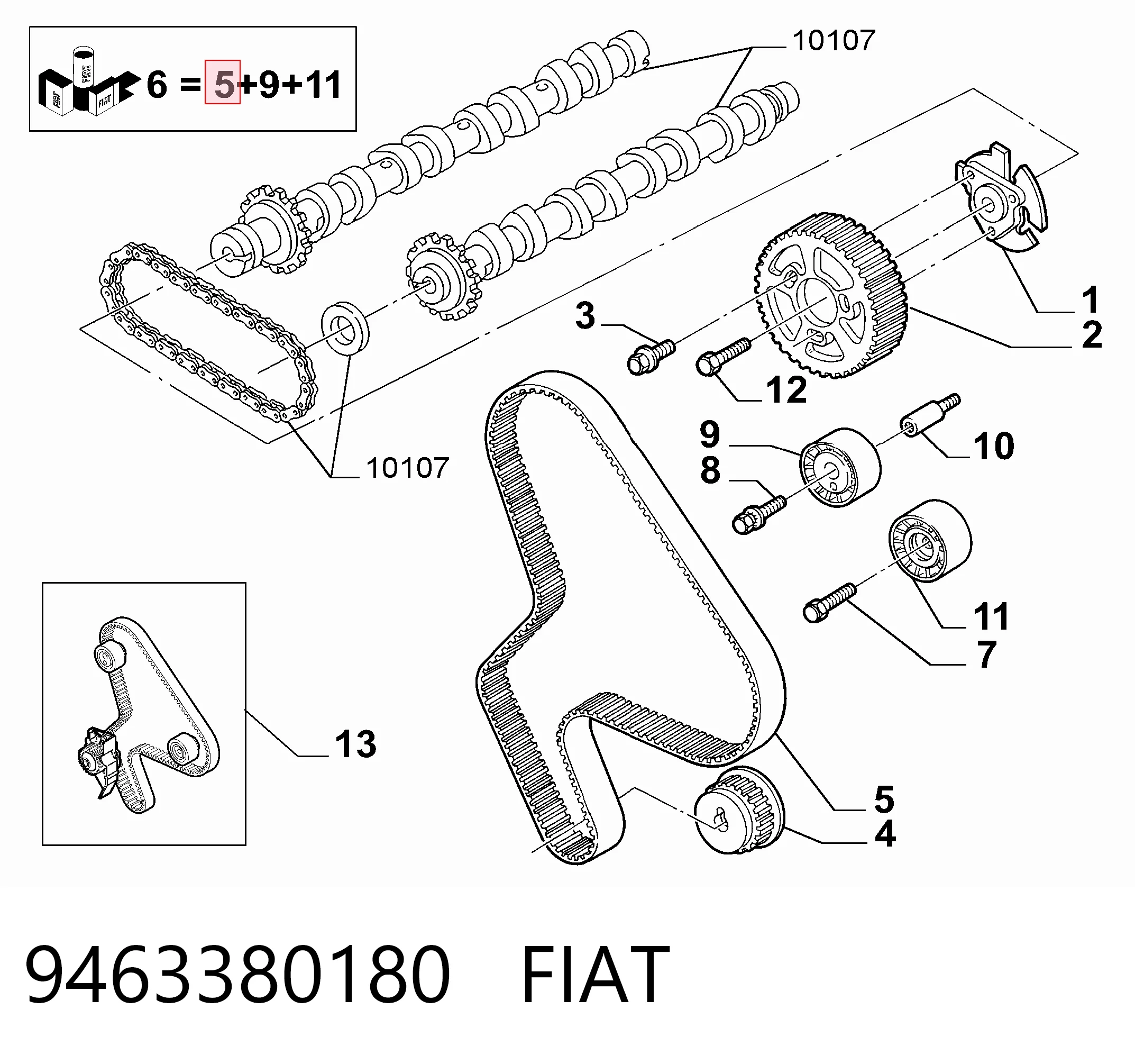 9463380180 Fiat/Alfa/Lancia