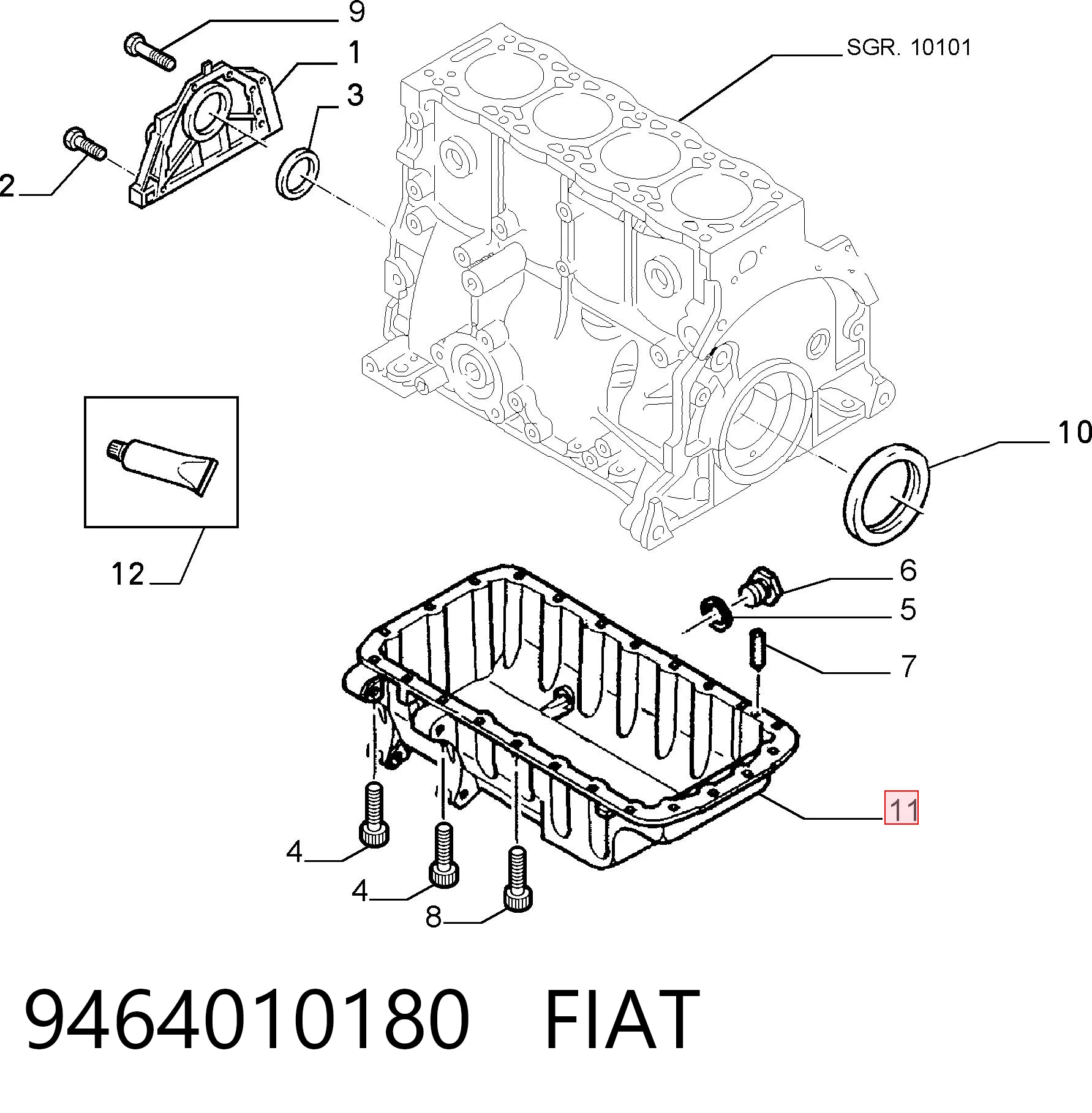 9464010180 Fiat/Alfa/Lancia