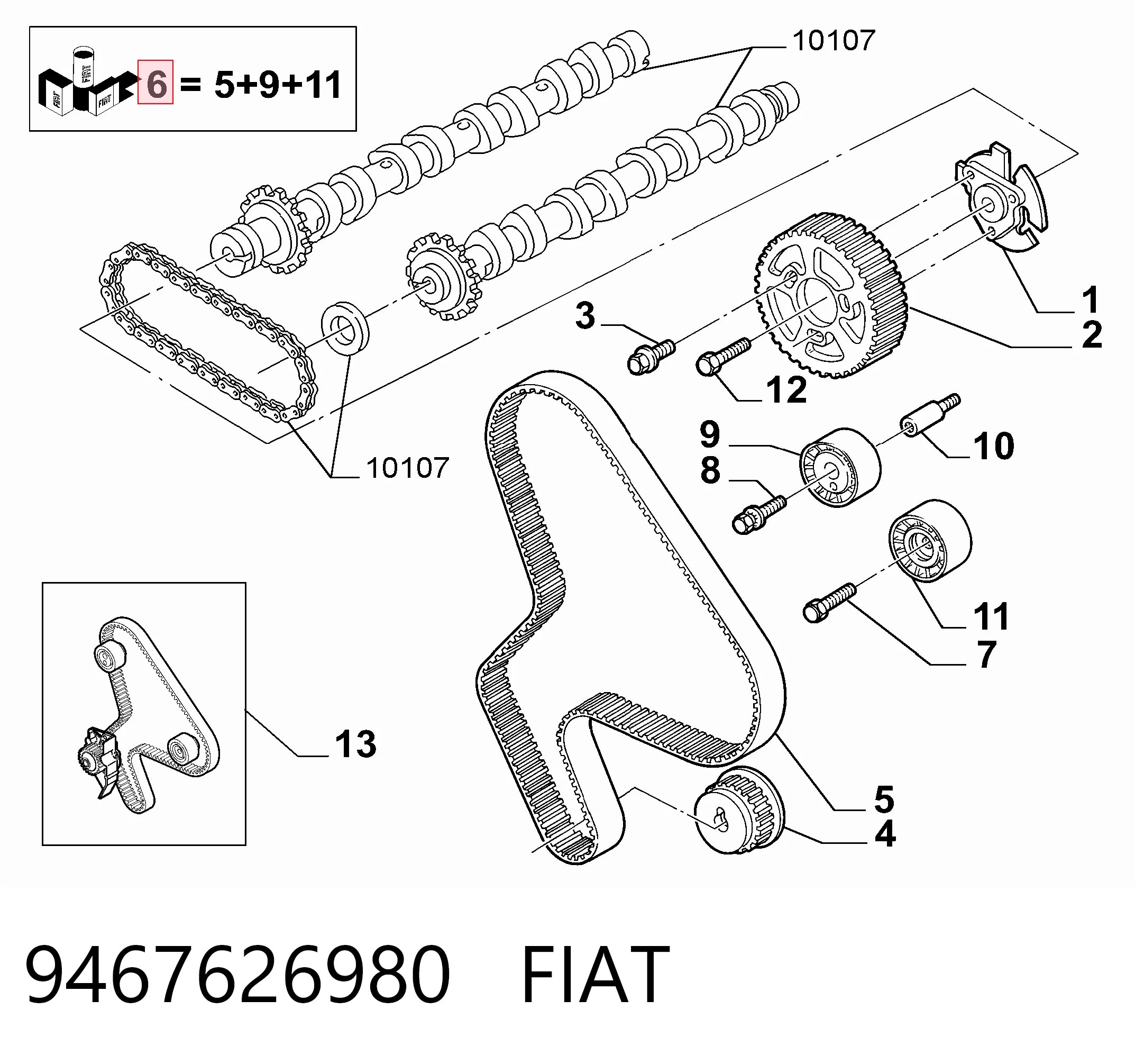 9467626980 Fiat/Alfa/Lancia