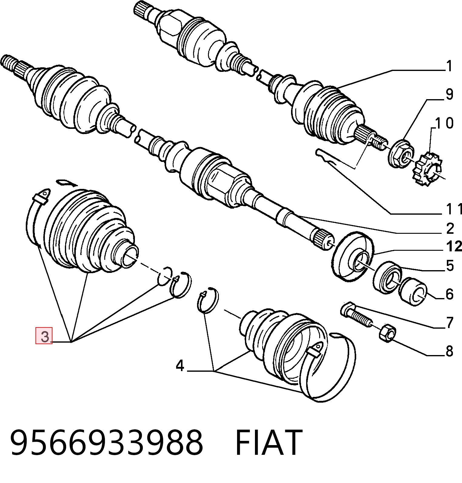 9566933988 Fiat/Alfa/Lancia