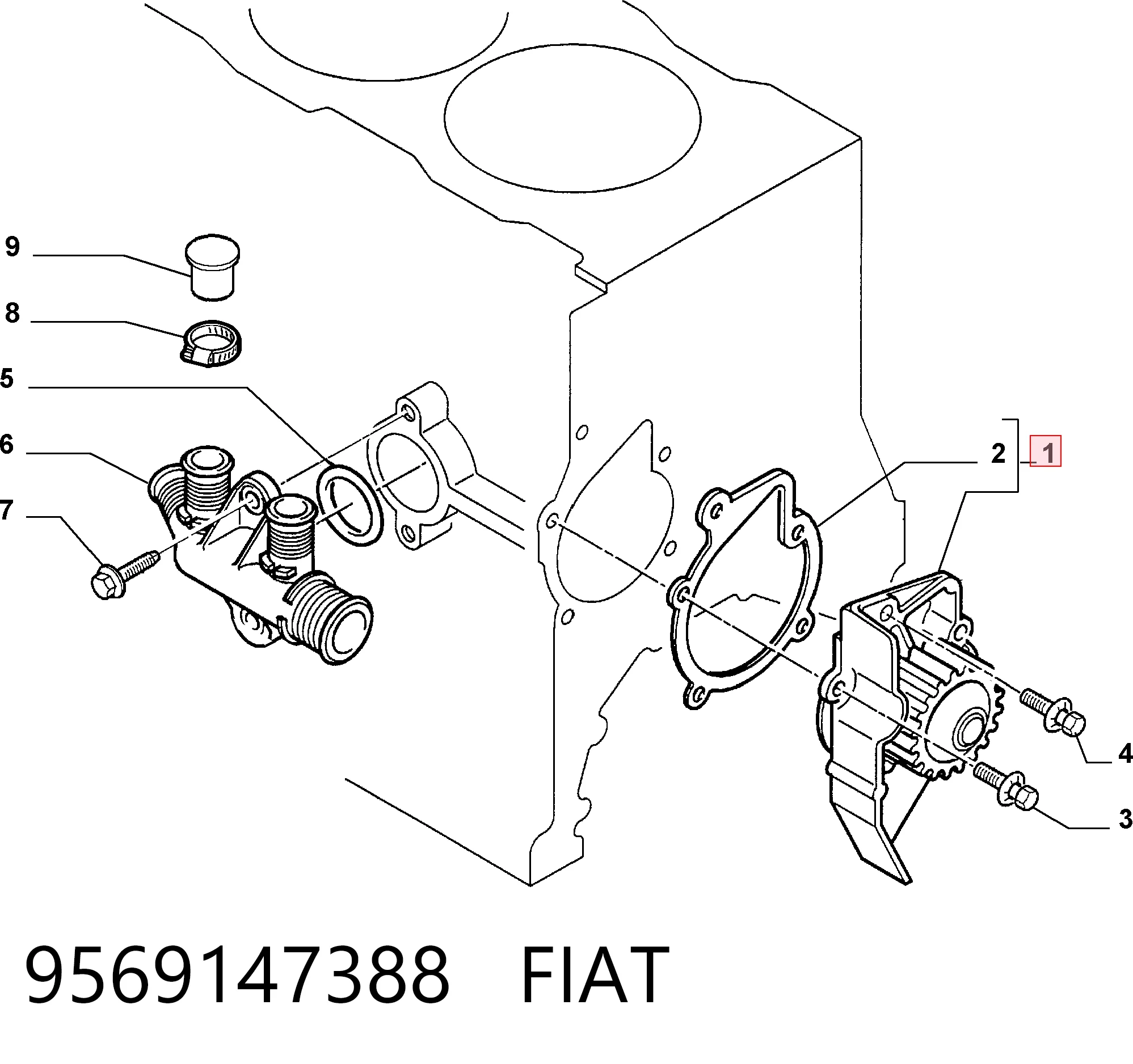 9569147388 Fiat/Alfa/Lancia