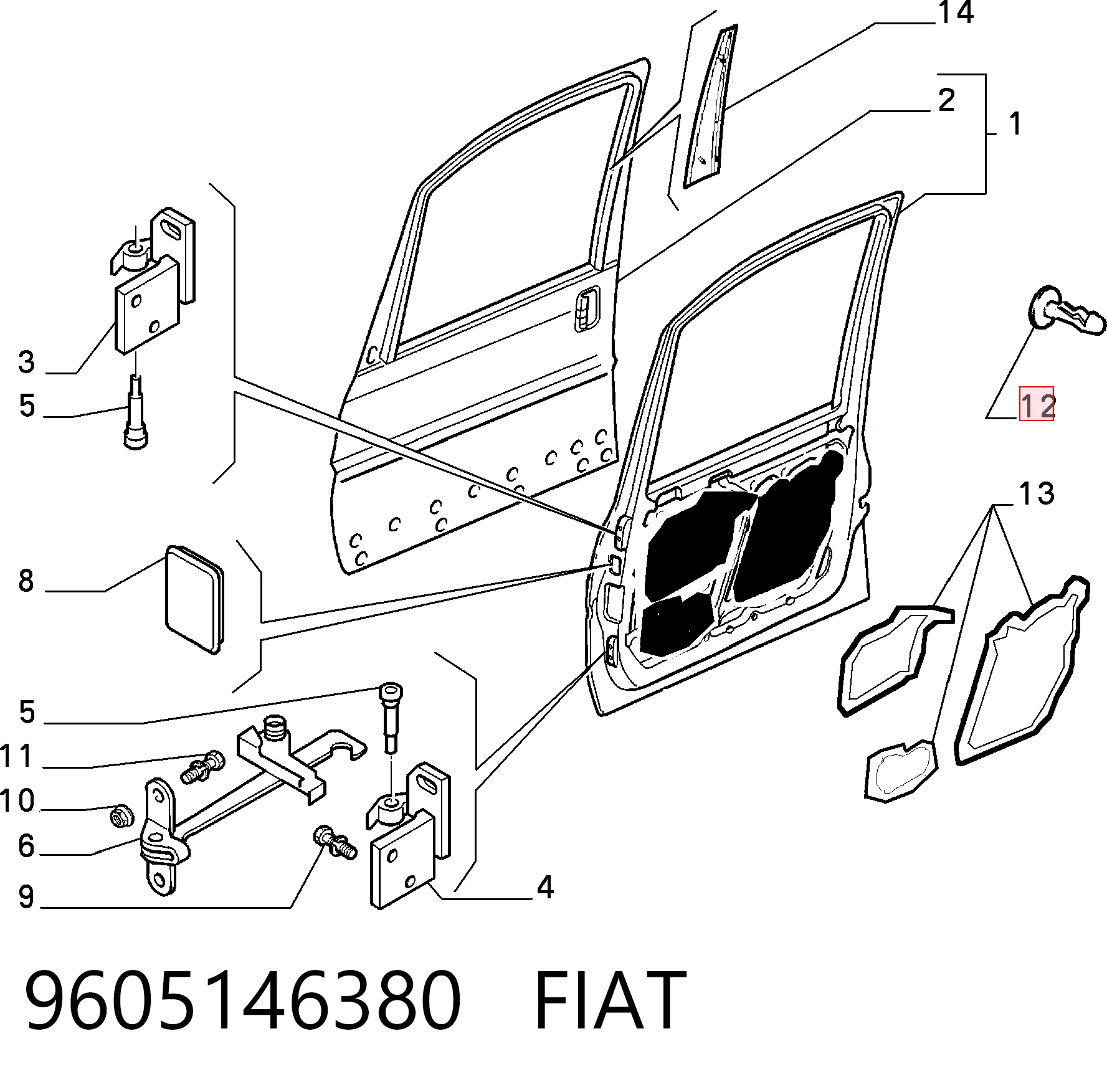 9605146380 Fiat/Alfa/Lancia
