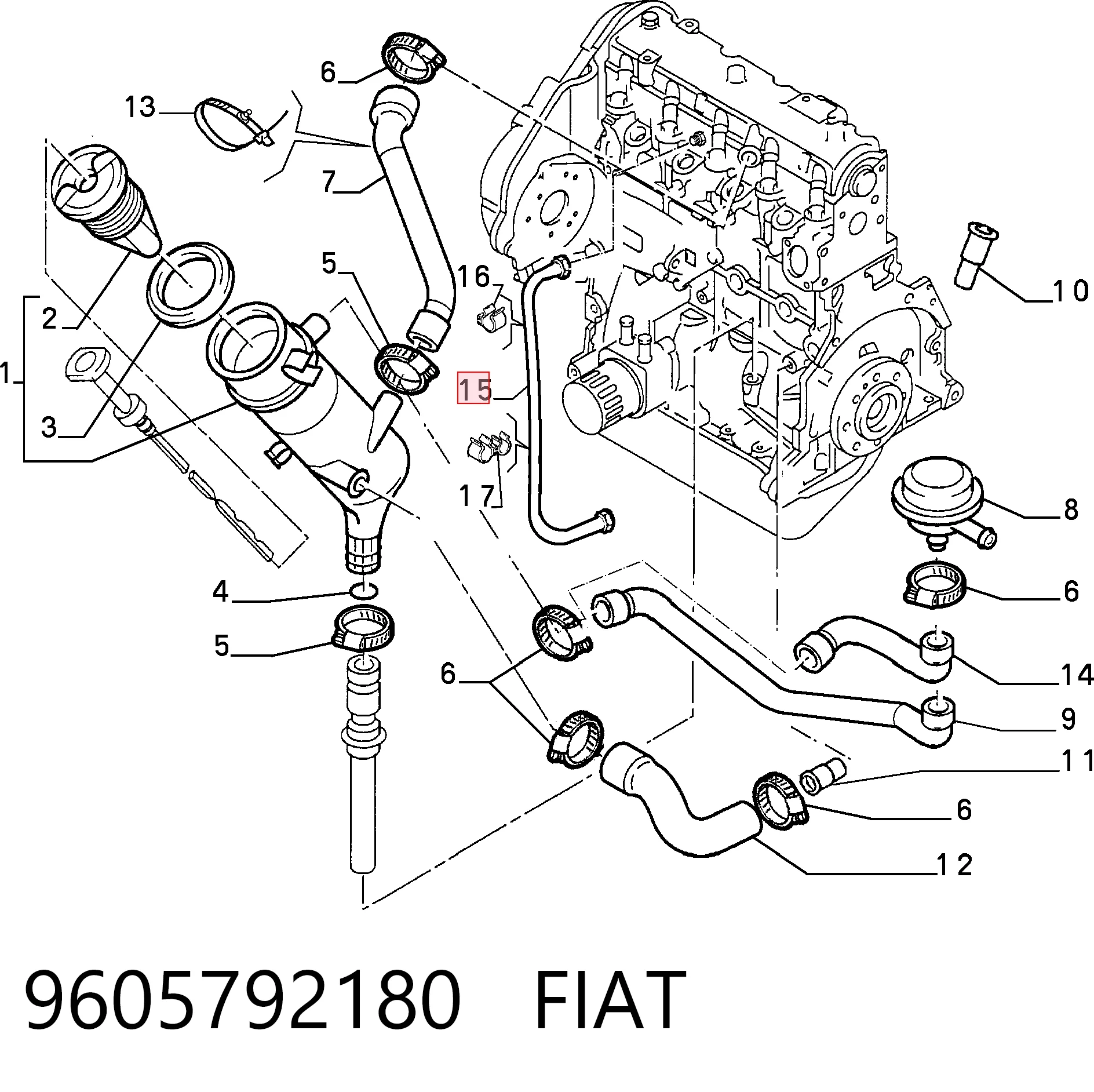 9605792180 Fiat/Alfa/Lancia