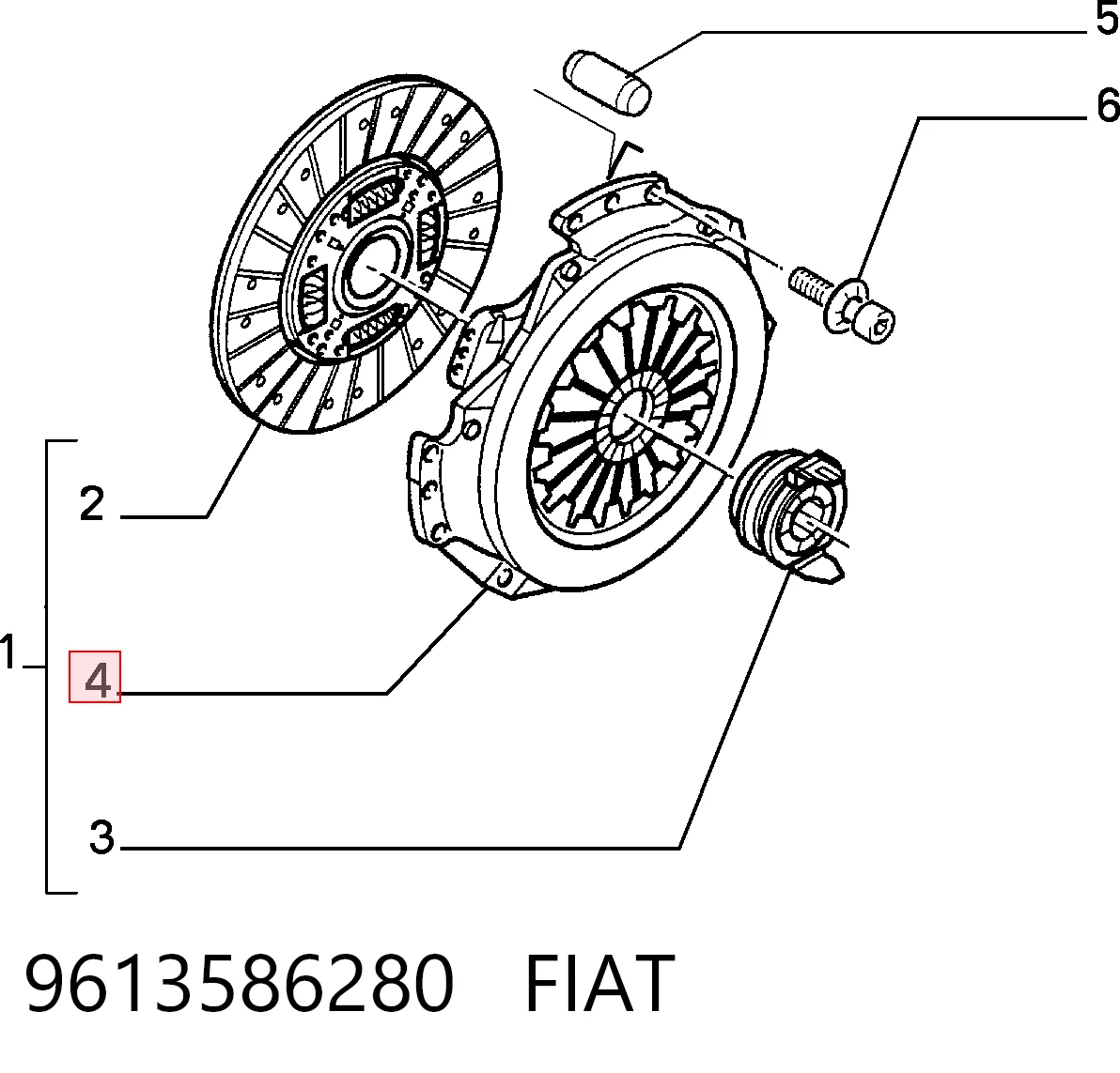  Cesta de embraiagem Fiat Scudo COMBINATO carrinha (220P) (1996 - 2006) COMBINATO